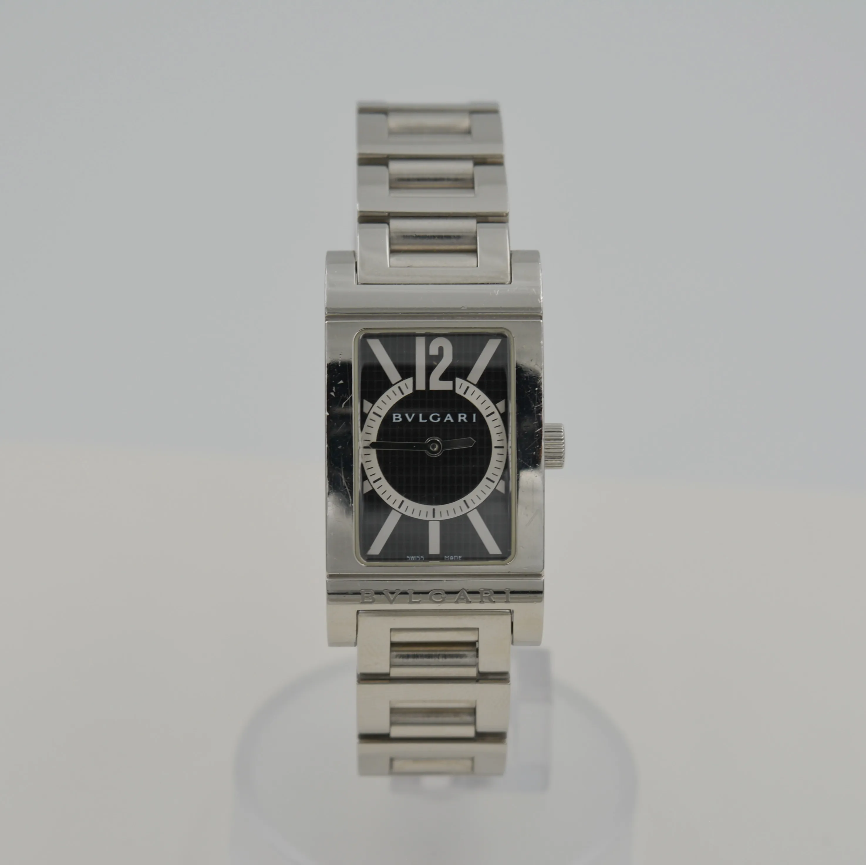 Bulgari Rettangolo RT39S 39mm Stainless steel Black