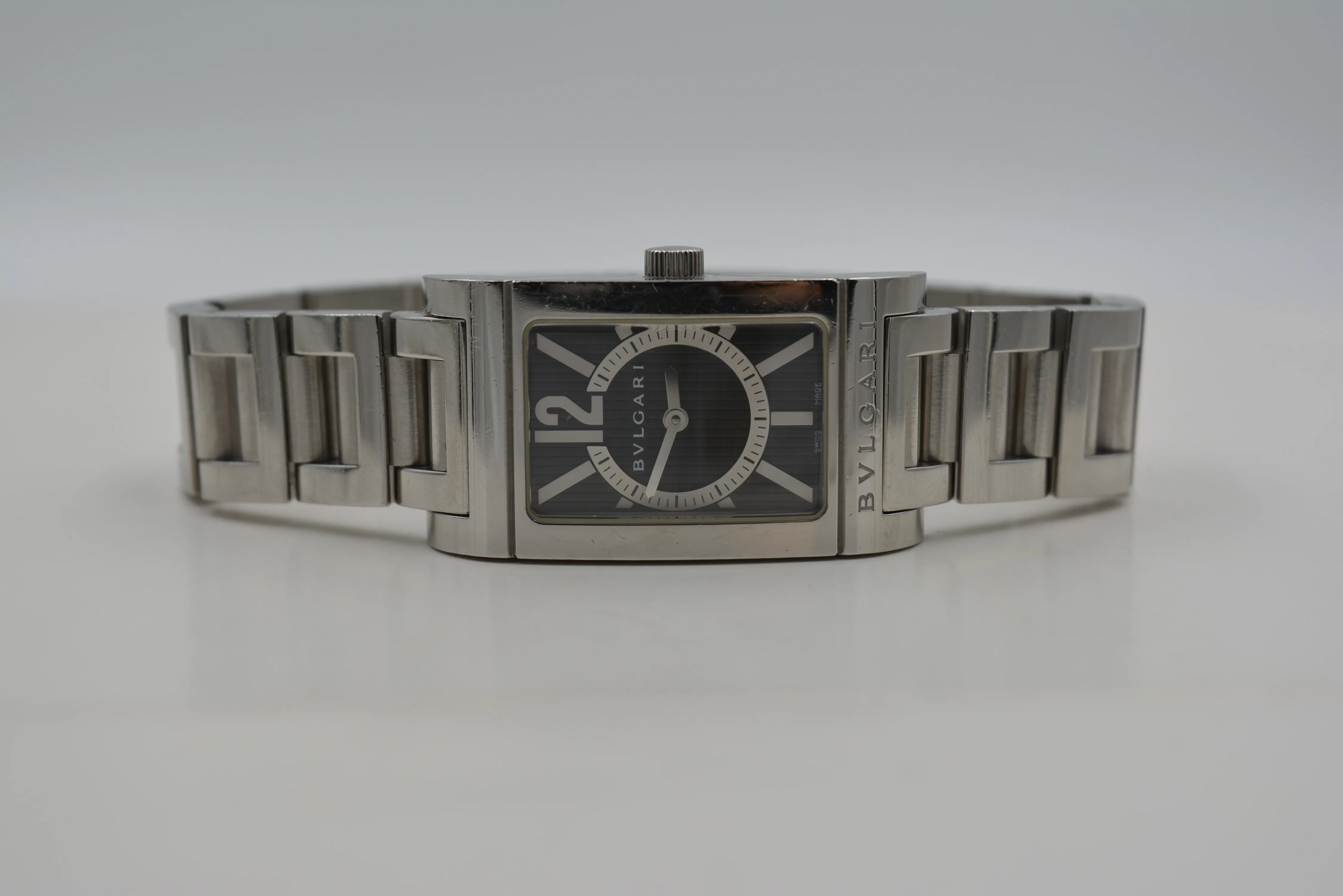 Bulgari Rettangolo RT39S 39mm Stainless steel Black 2