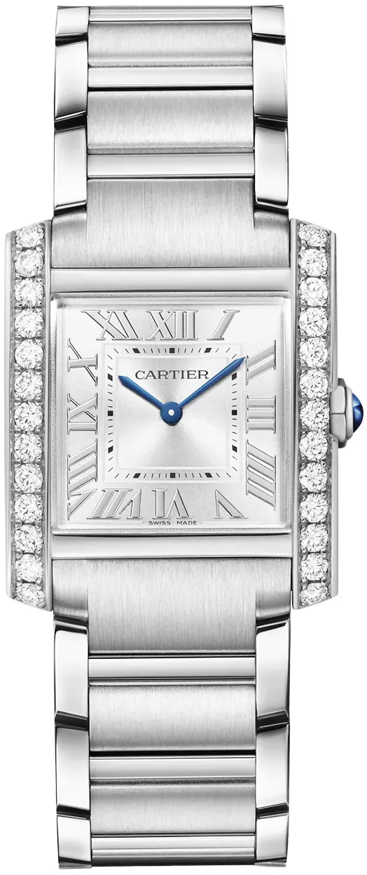 Cartier Tank W4TA0021 32mm Stainless steel Blue