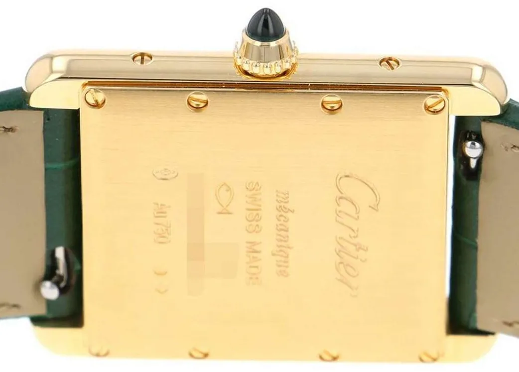 Cartier Tank WGTA0191 33.5mm Yellow gold and 18k yellow gold Green 1