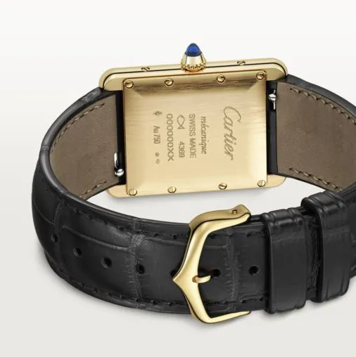 Cartier Tank WGTA0091 33.5mm Yellow gold and 18k yellow gold Black 1