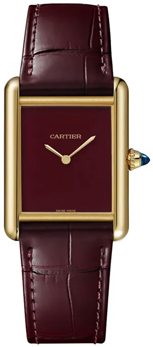 Cartier Tank WGTA0190 33.5mm Yellow gold and 18k yellow gold Red