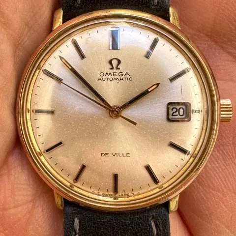 Omega De Ville 166.033 34.5mm Yellow gold and Stainless steel White