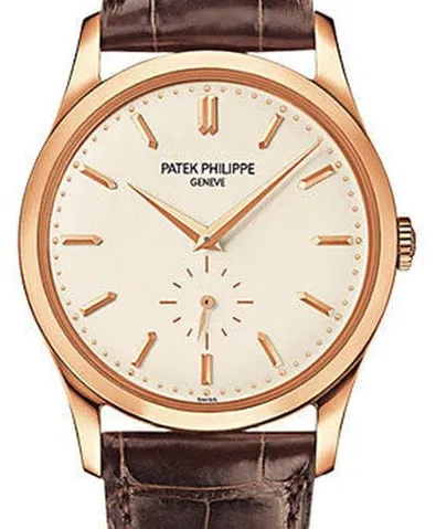 Patek Philippe Calatrava 5196R-001 37mm Rose gold Silver