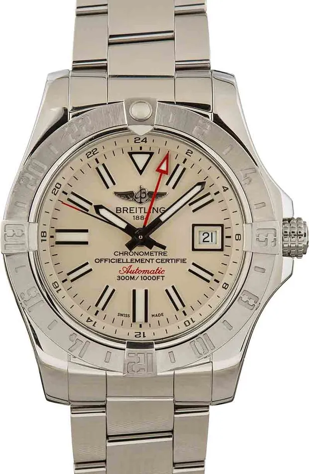 Breitling Avenger A32397101A1X2 43mm Stainless steel White