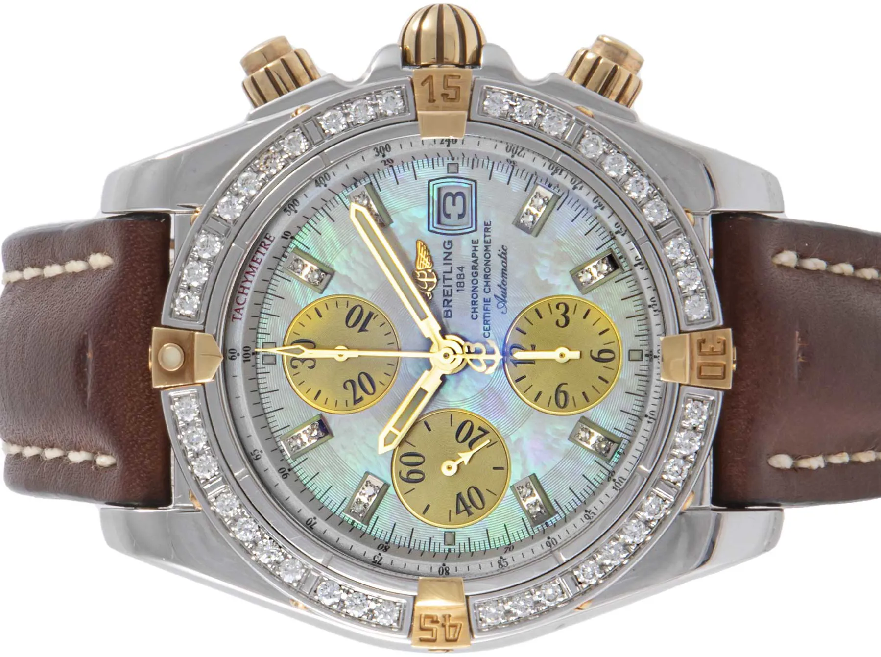 Breitling Chronomat B1335653/A572 43.7mm Stainless steel Mother-of-pearl 1