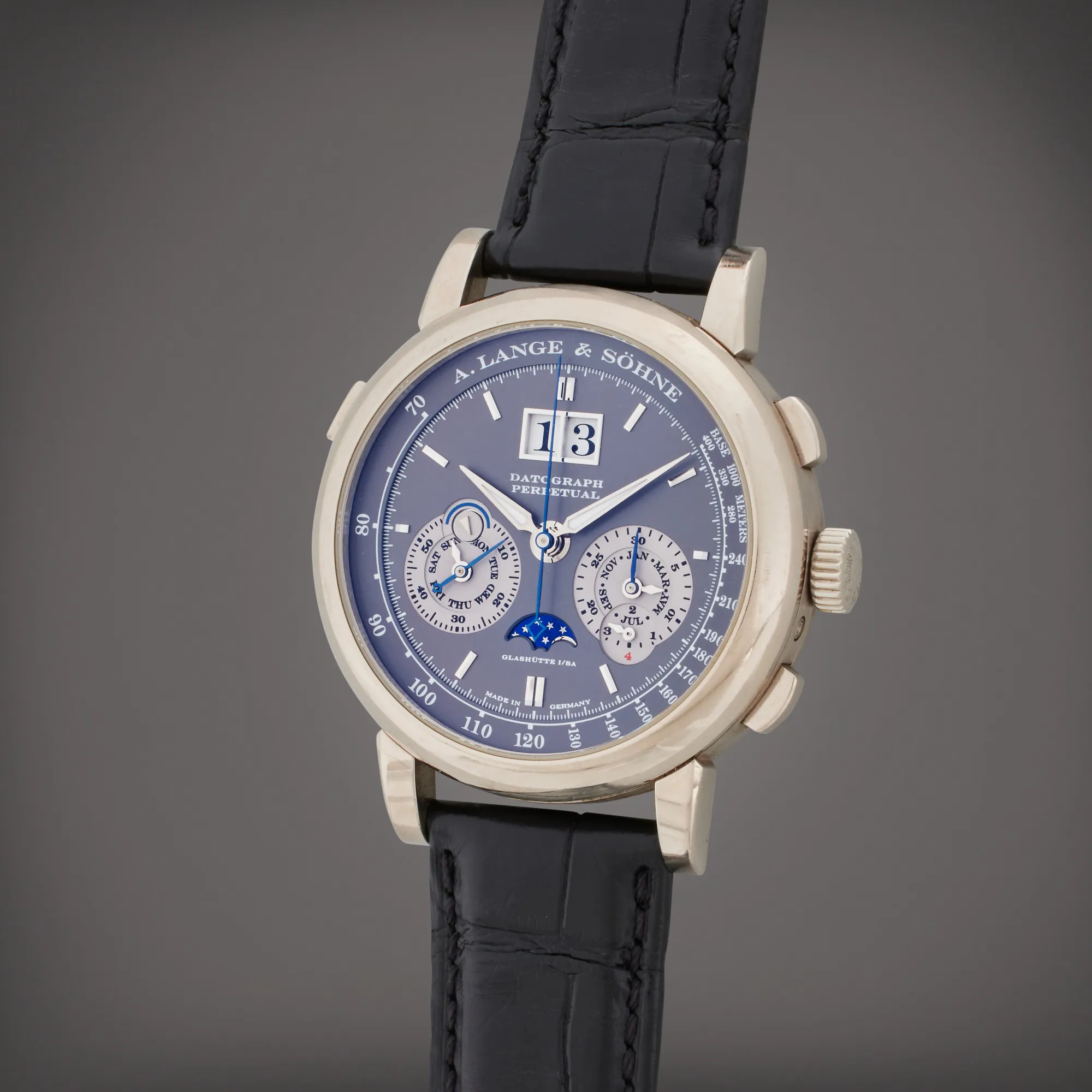 A. Lange & Söhne Saxonia 410.038E 41mm White gold Gray