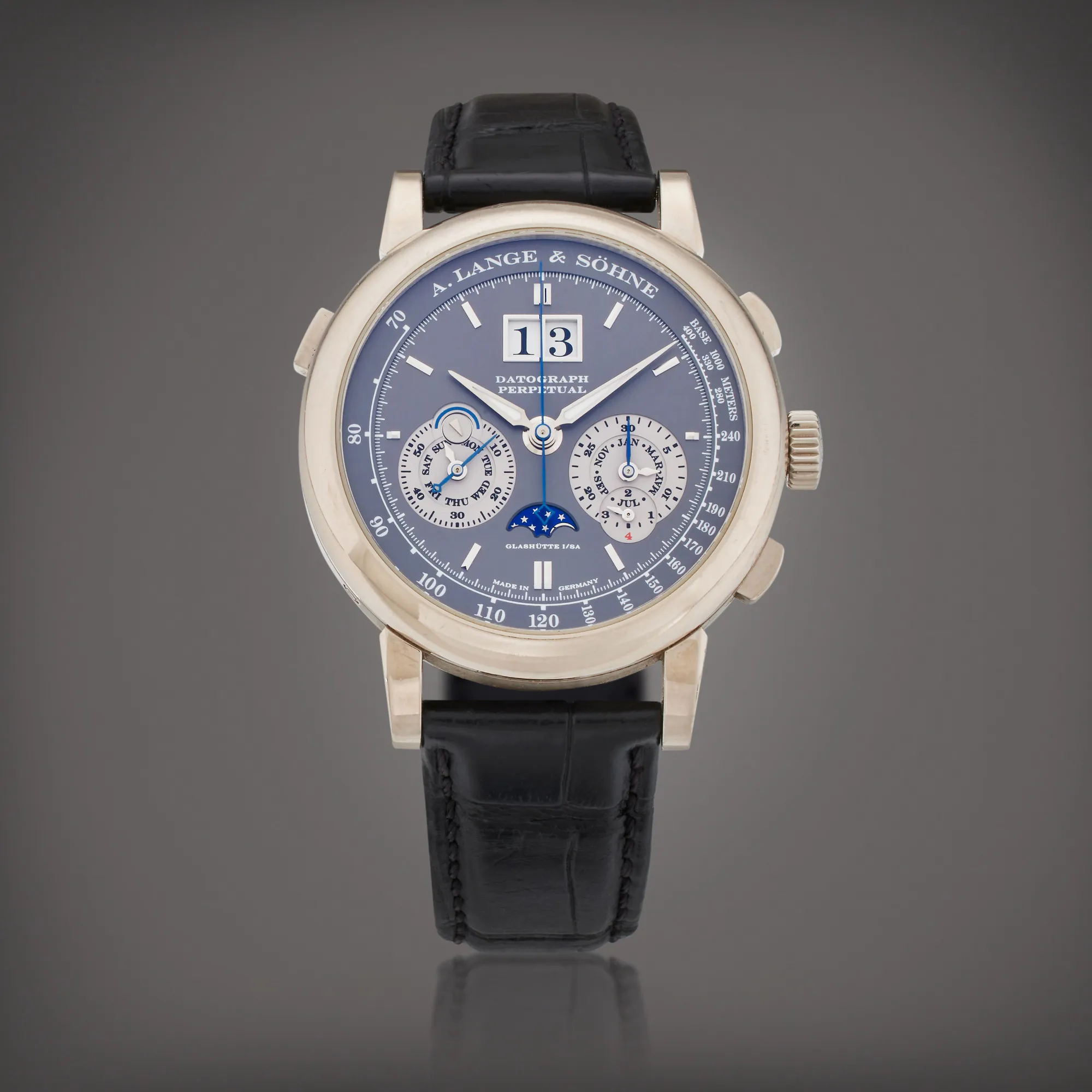 A. Lange & Söhne Saxonia 410.038E 41mm White gold Gray 2