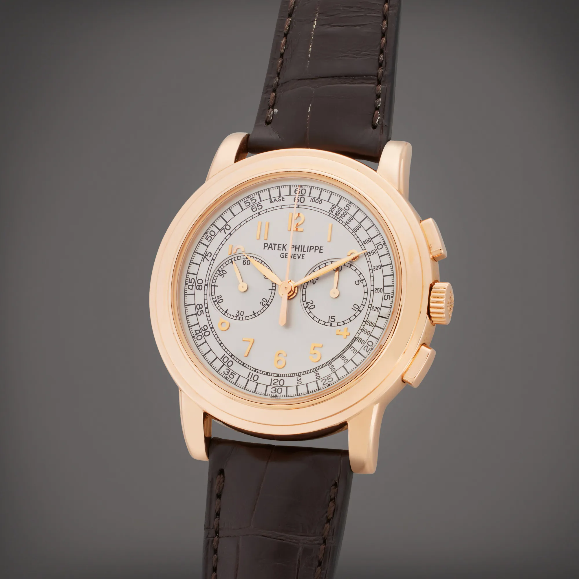 Patek Philippe Chronograph 5070R-001 42mm Rose gold Silver