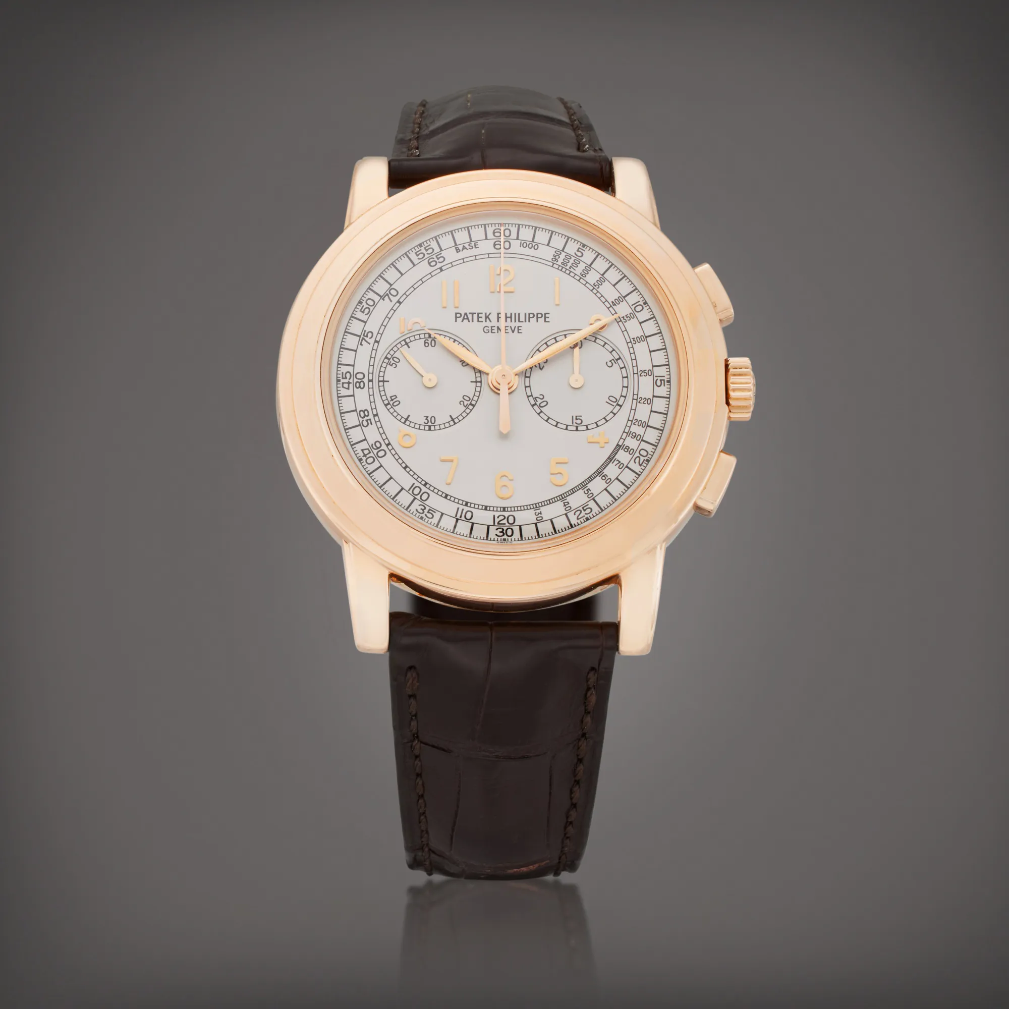 Patek Philippe Chronograph 5070R-001 42mm Rose gold Silver 5