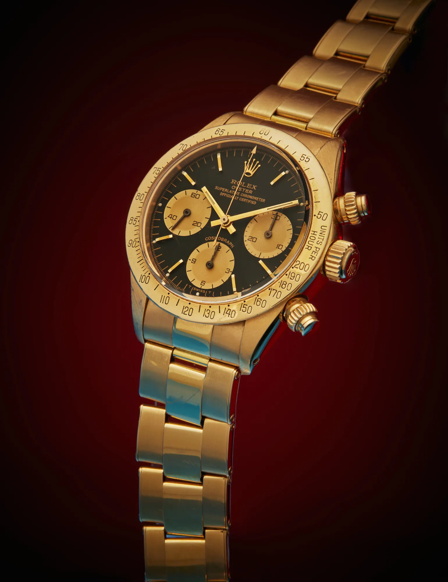 Rolex Daytona 6265 37.5mm Yellow gold Black 1