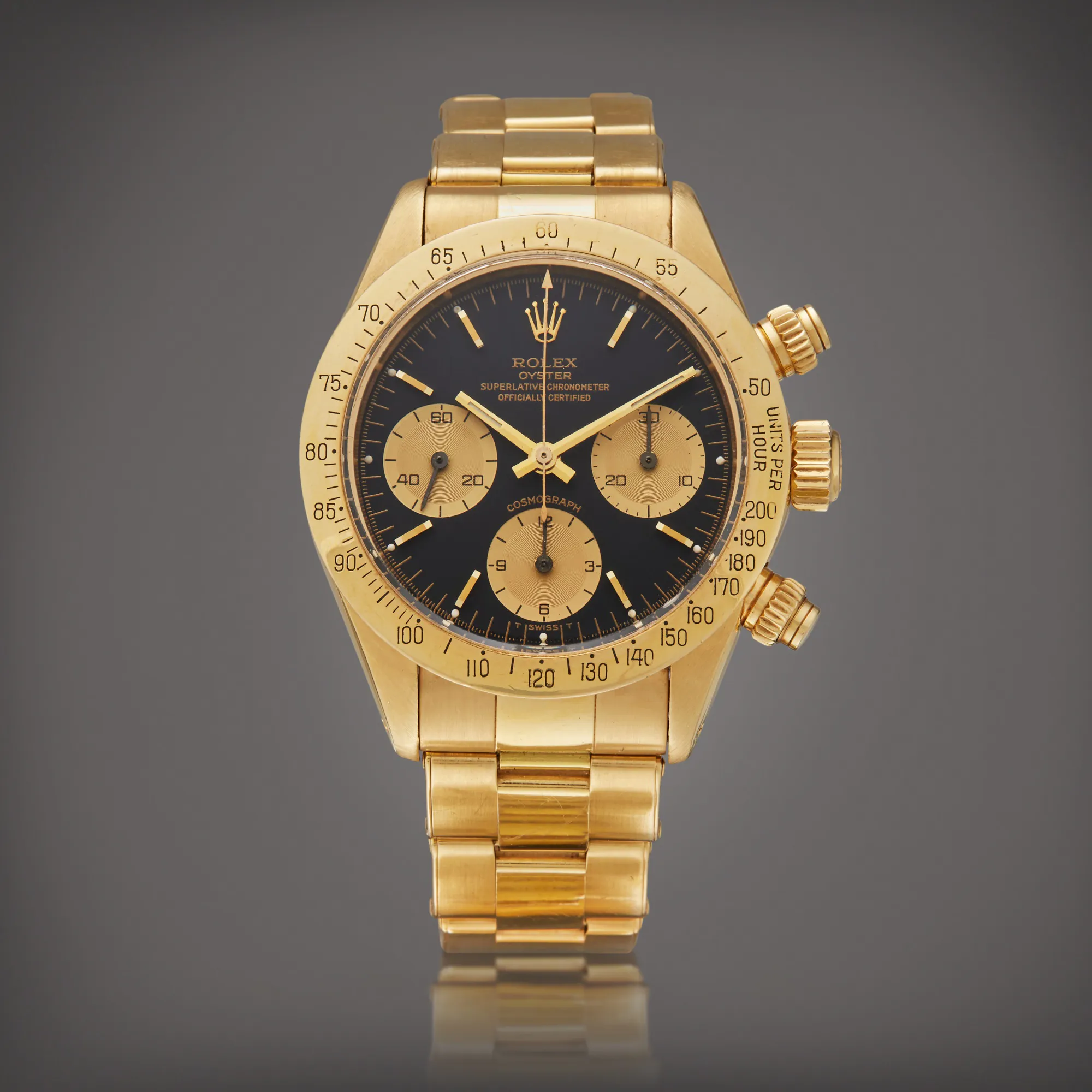 Rolex Daytona 6265 37.5mm Yellow gold Black 5