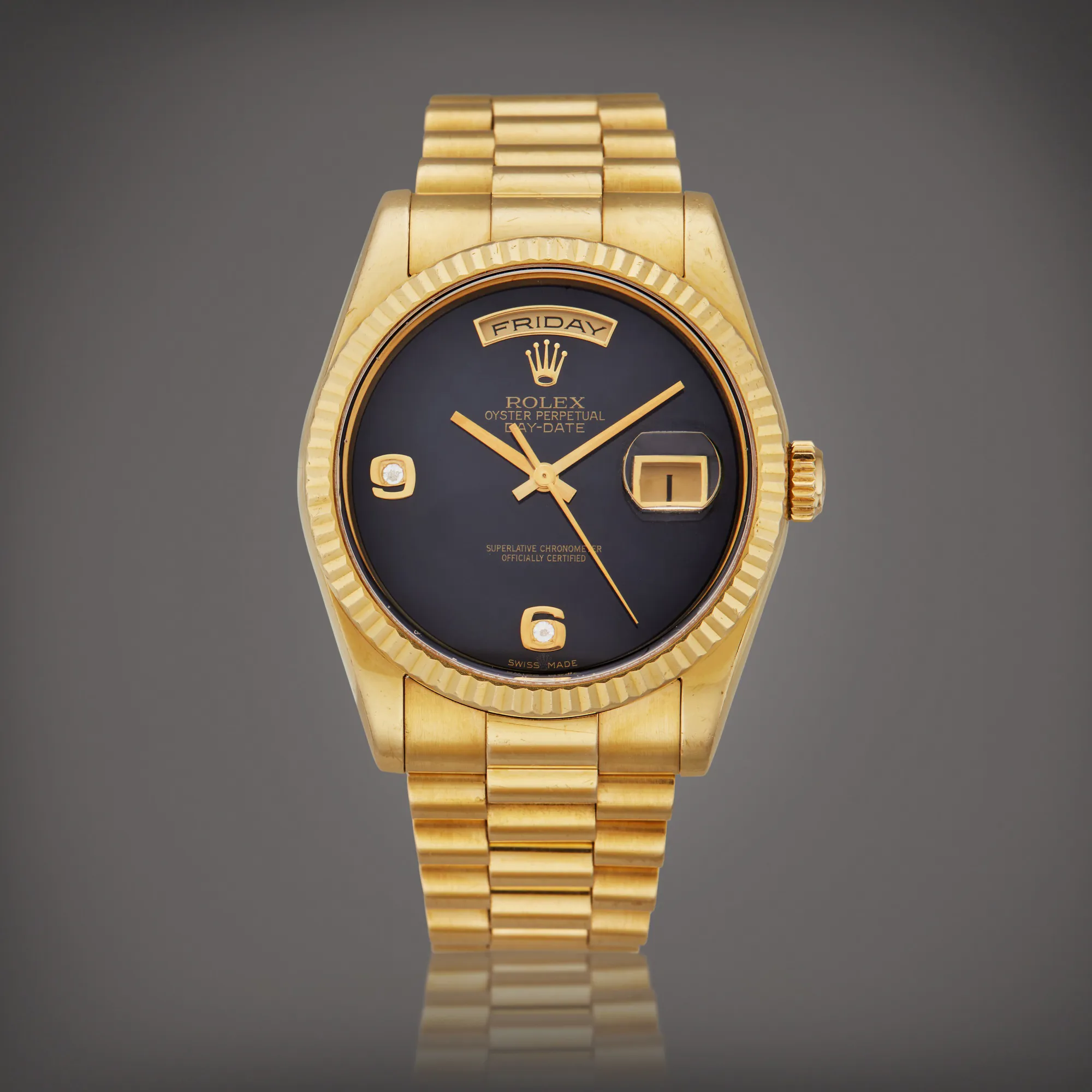 Rolex Day-Date 36 118238 36mm Yellow gold Onyx 1