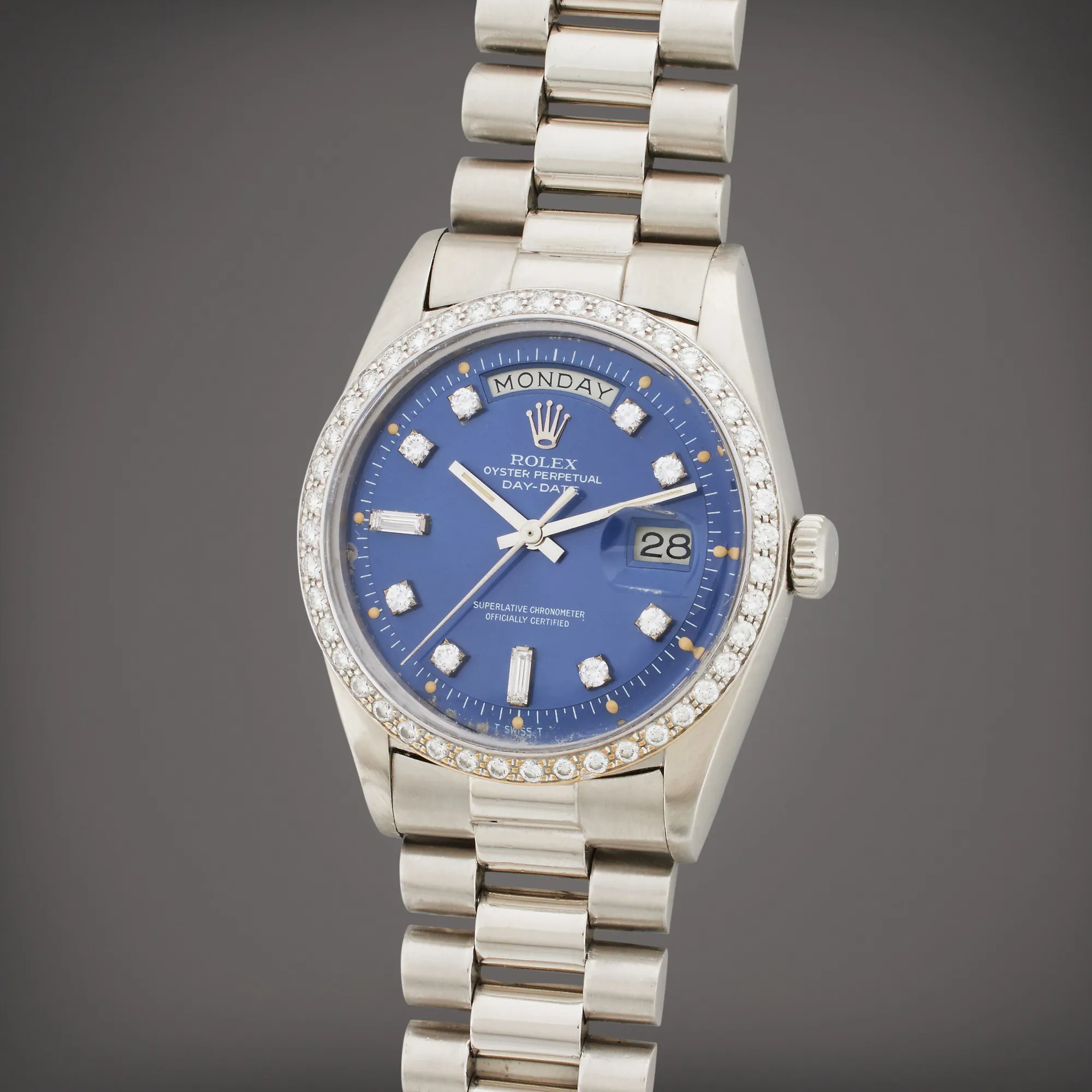 Rolex Day-Date 36 1804 36mm Platinum Blue