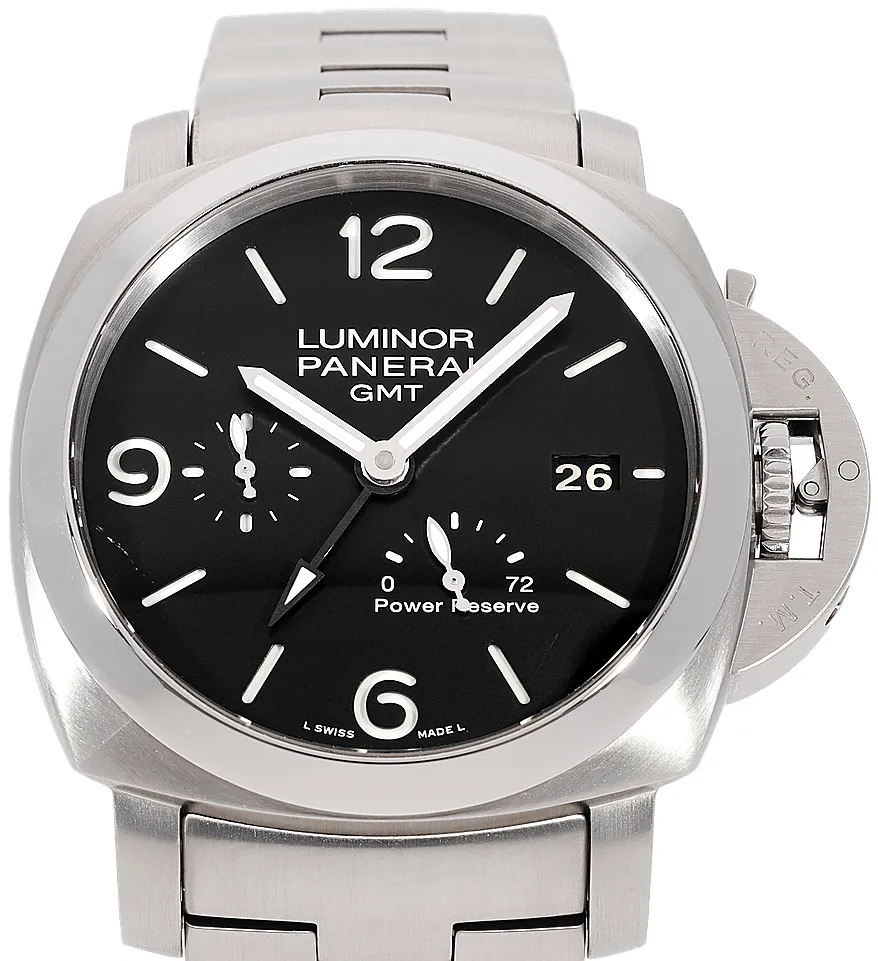 Panerai Luminor 1950 3 Days GMT Power  PAM 00347 44mm Stainless steel Black