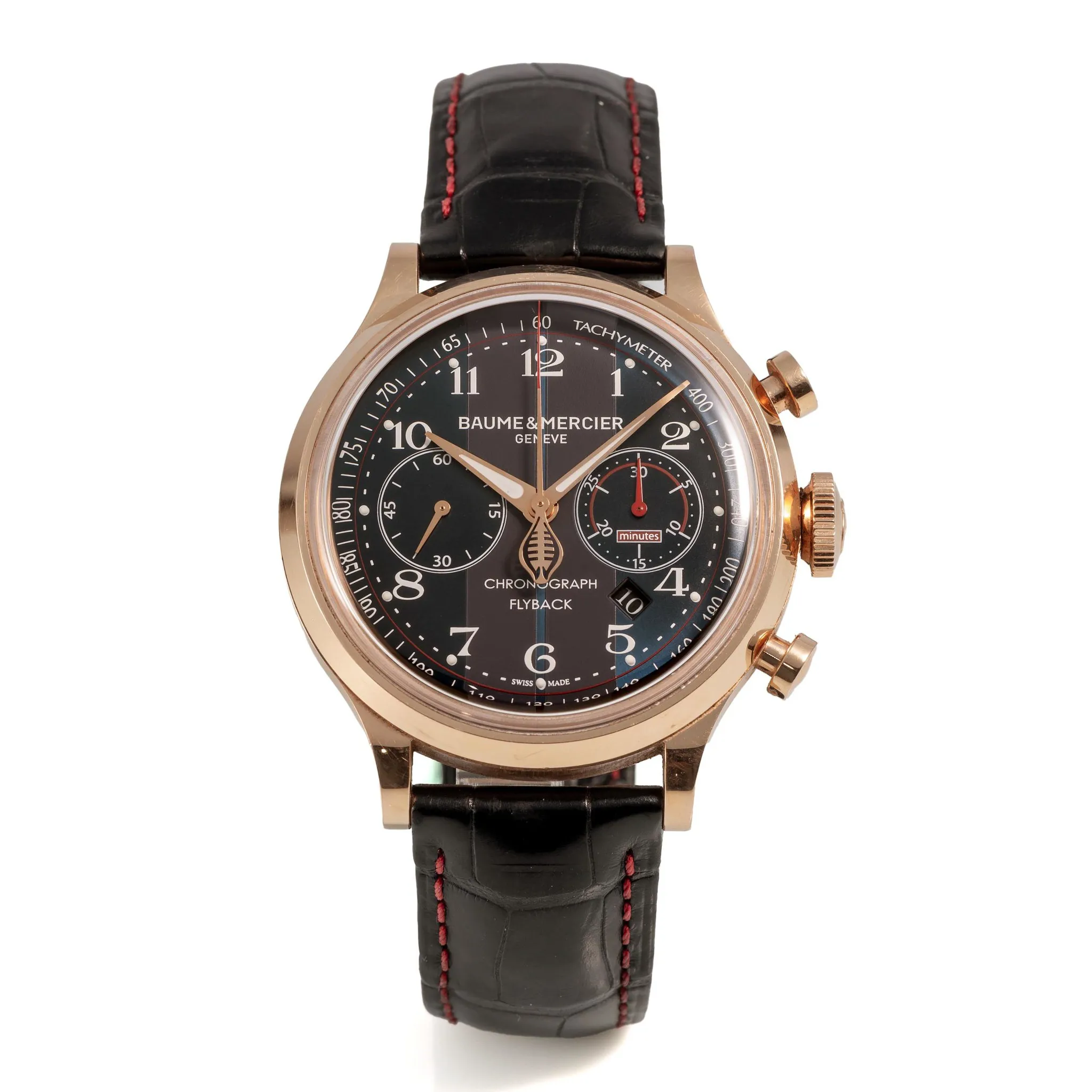 Baume & Mercier Capeland M0A10232 44mm Rose gold Black