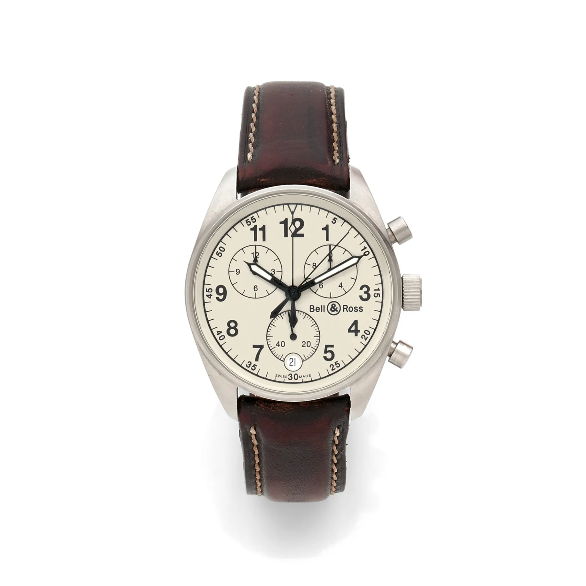 Bell & Ross Vintage 120 38mm Stainless steel Beige