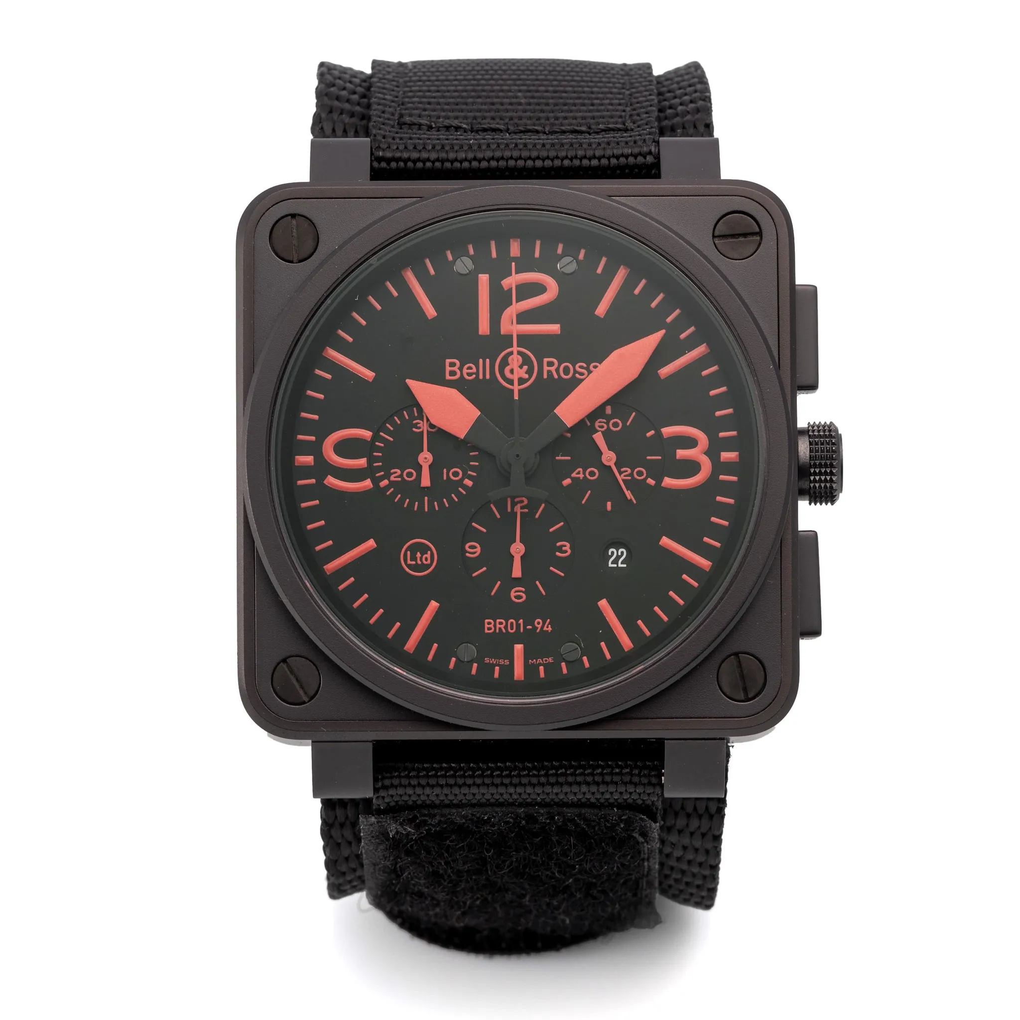 Bell & Ross BR 01 BR01-94-S 42mm Stainless steel and PVD Black