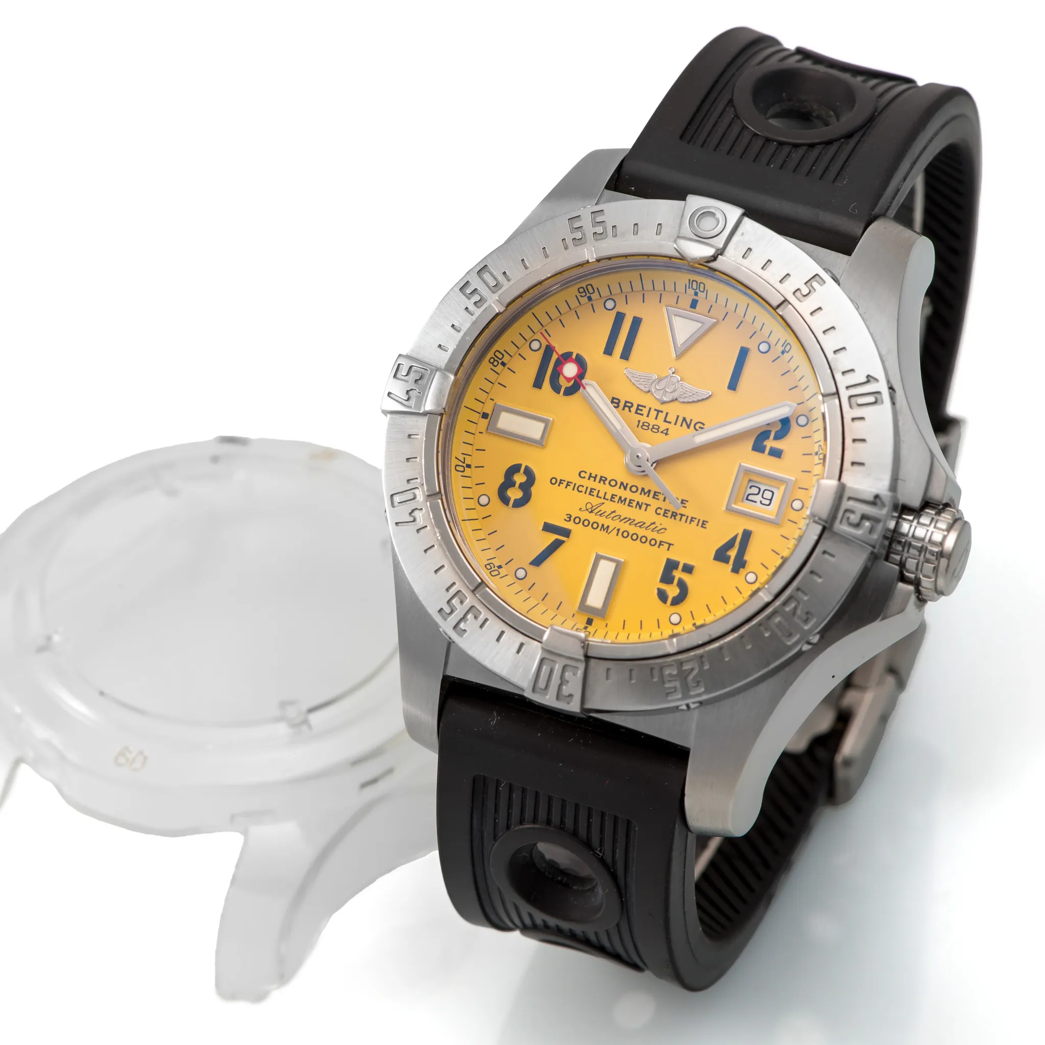 Breitling Avenger Seawolf A17330 44mm Stainless steel Yellow 1