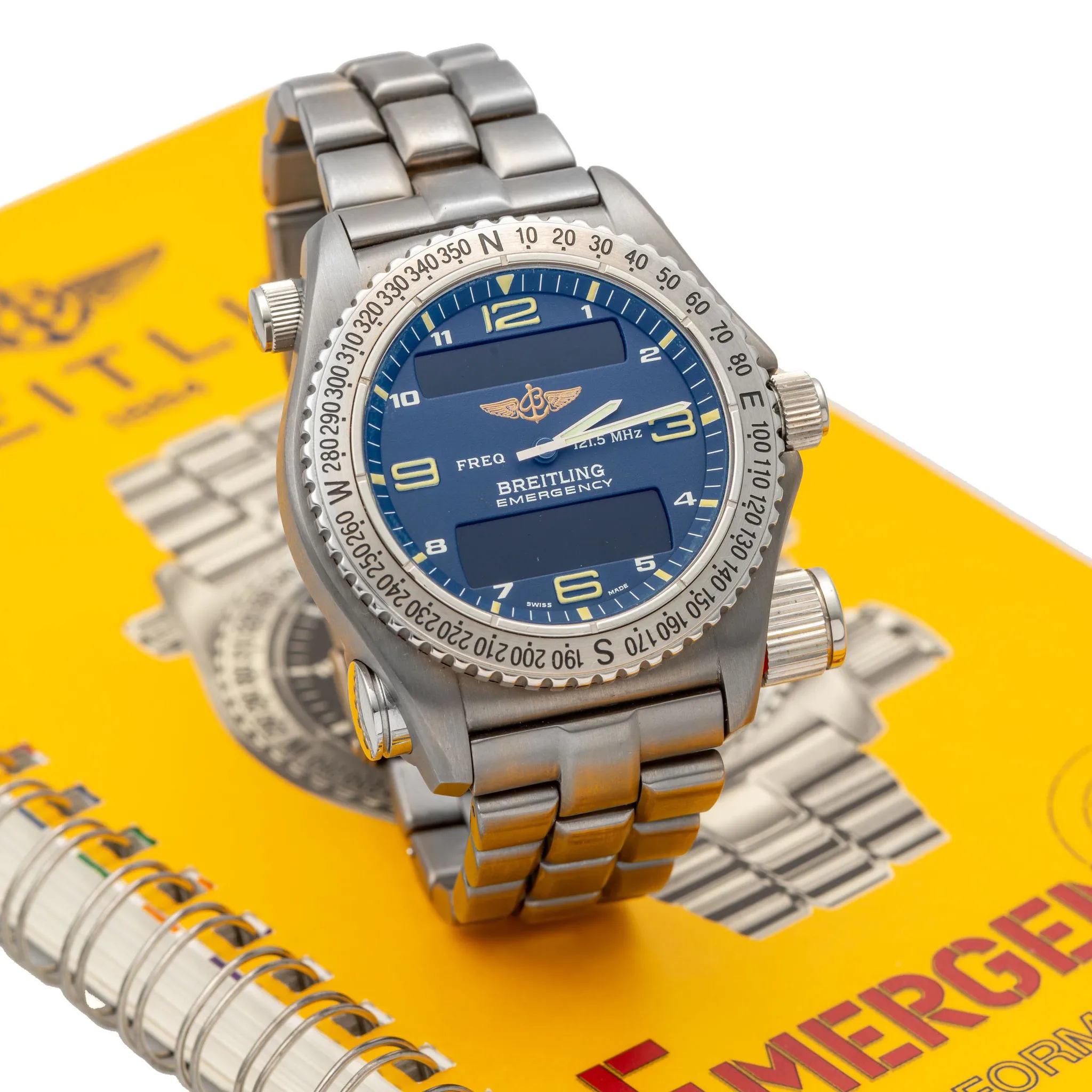 Breitling Emergency E56121.1 43mm Titanium Blue