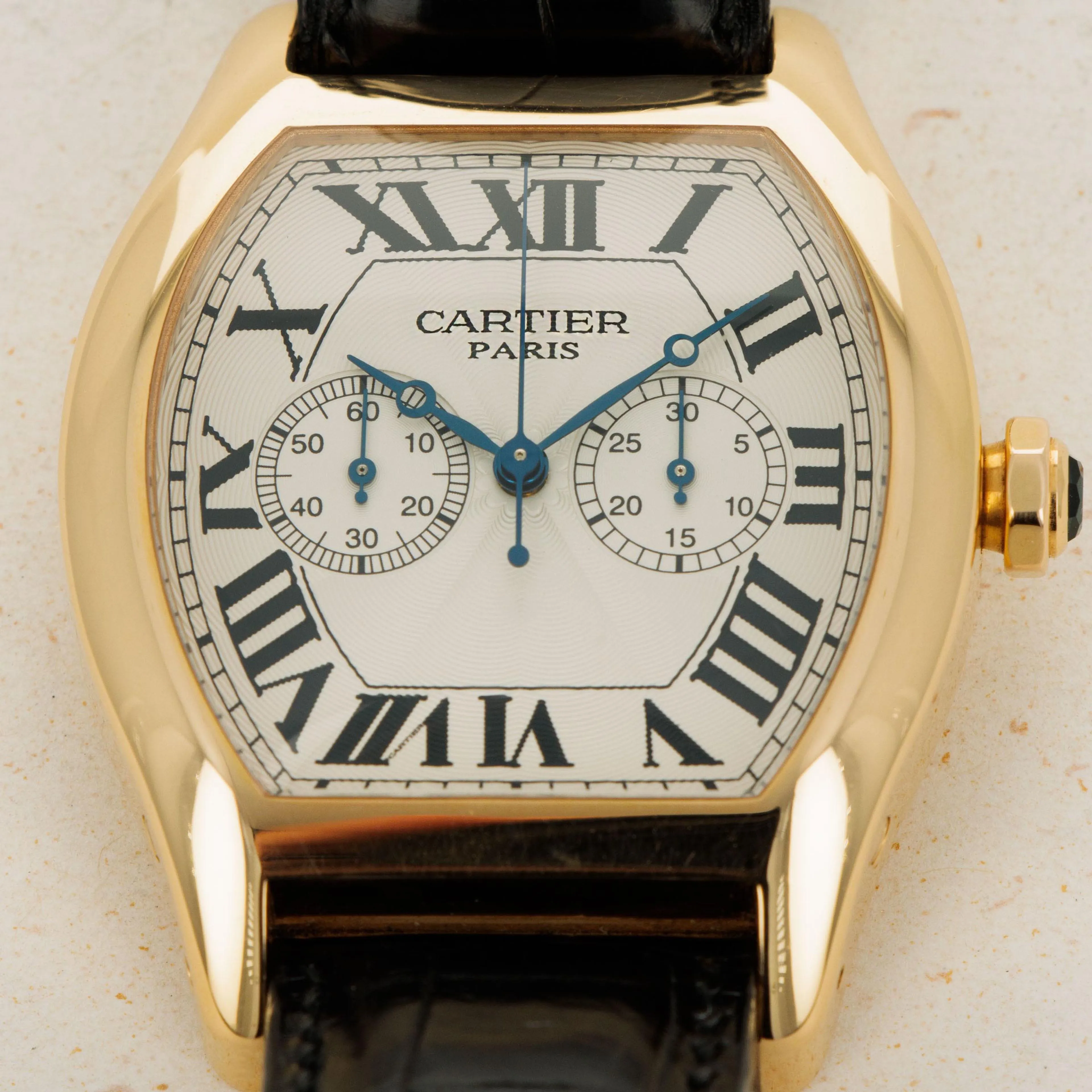 Cartier Tortue Monopoussoir CPCP 2781 43mm Yellow gold White 10