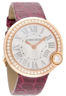 Cartier Ballon Blanc WJBL0005 30mm Rose gold Silver