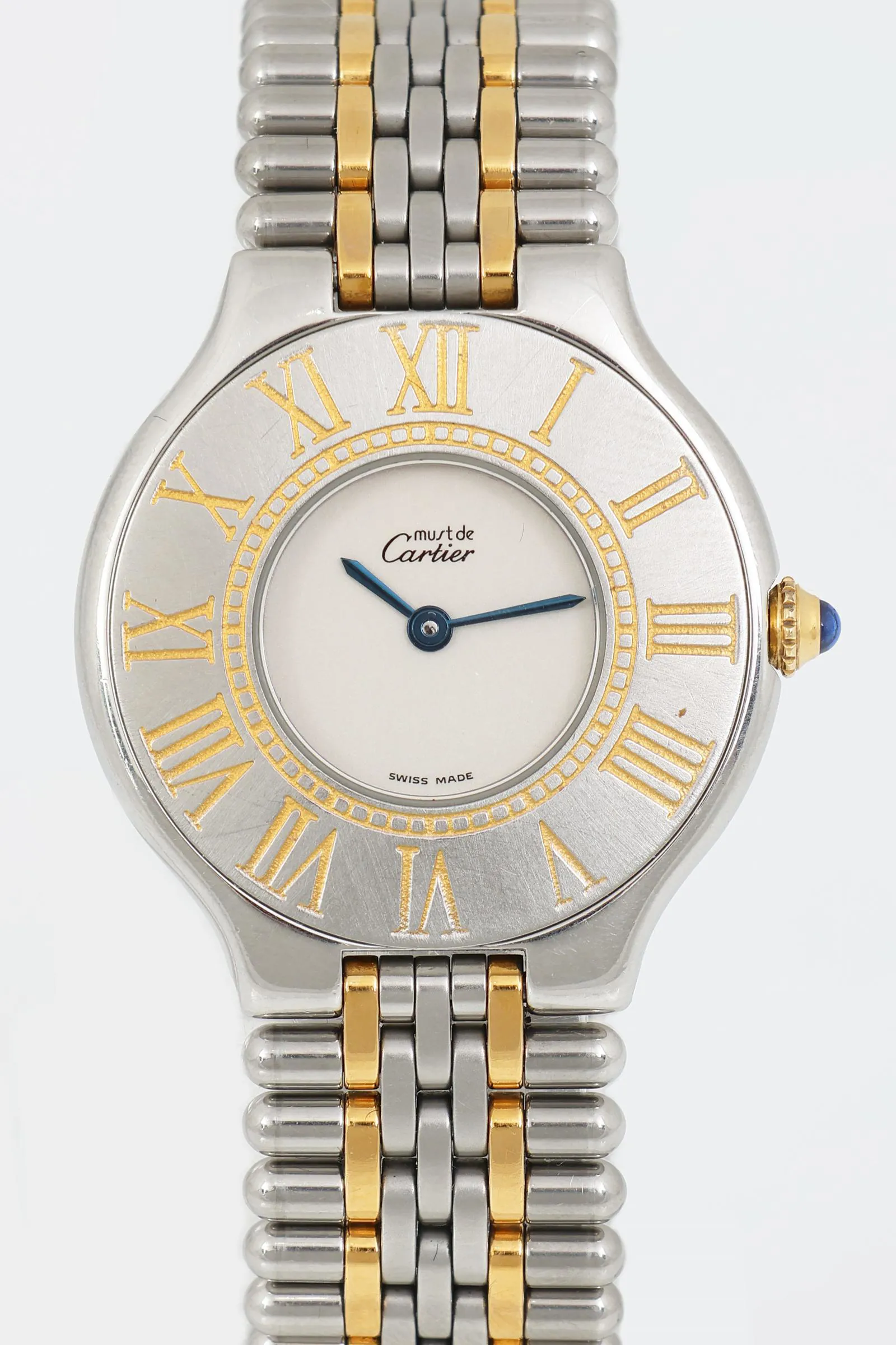 Cartier Must de Cartier 30mm Yellow gold and stainless steel White