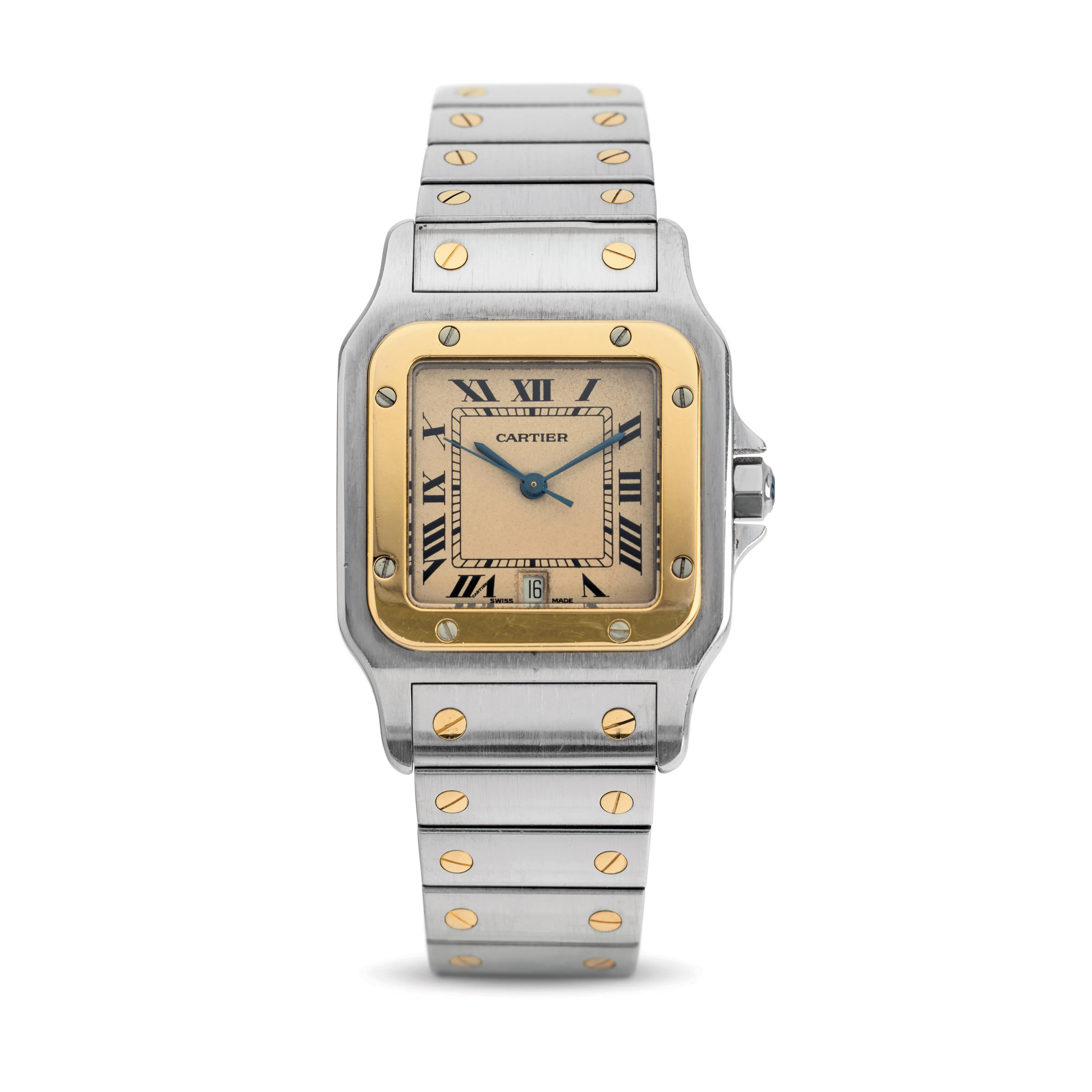 Cartier Santos 187901 29mm Yellow gold and Stainless steel Silver