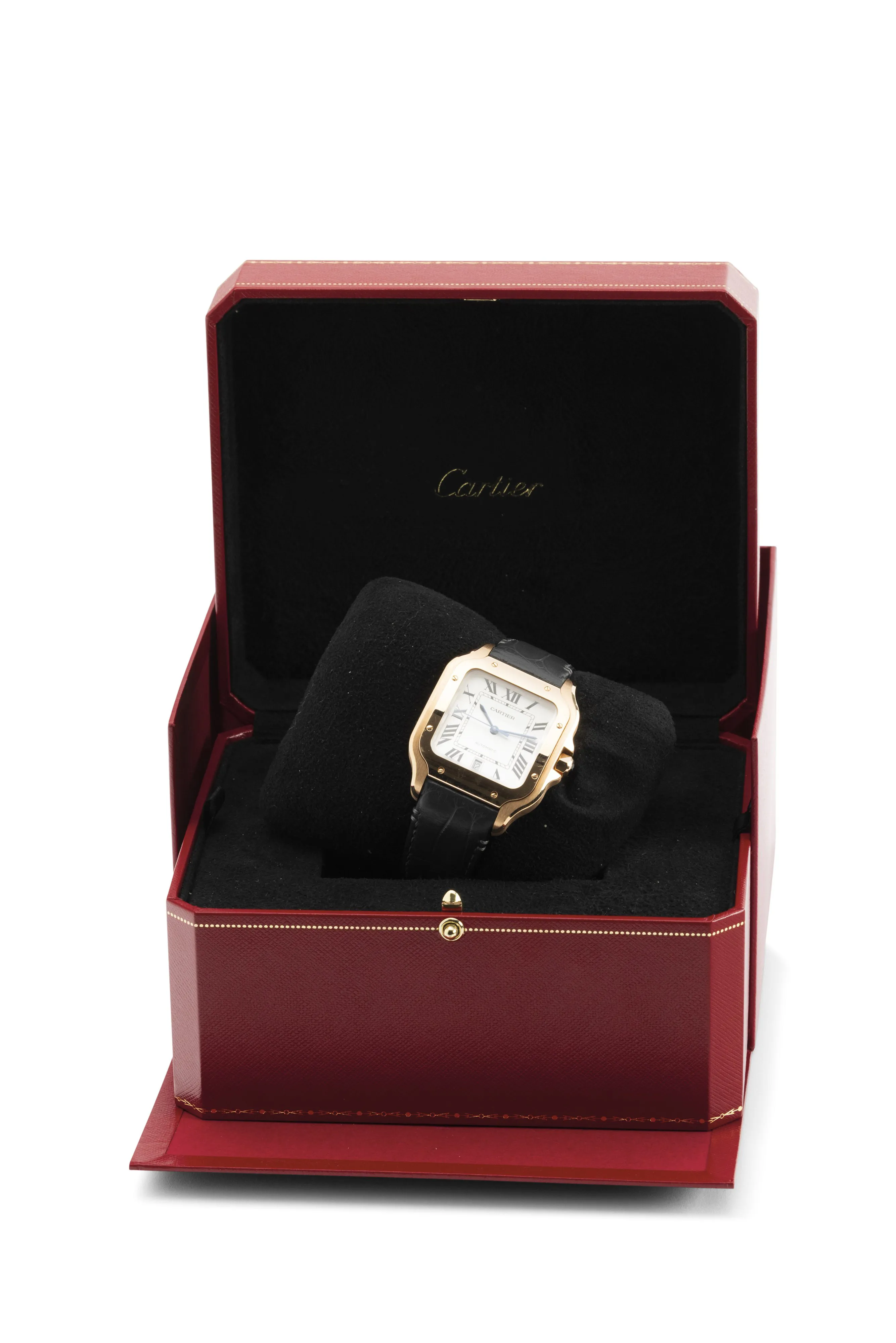 Cartier Santos WGSA0019 37mm Rose gold Silver 5
