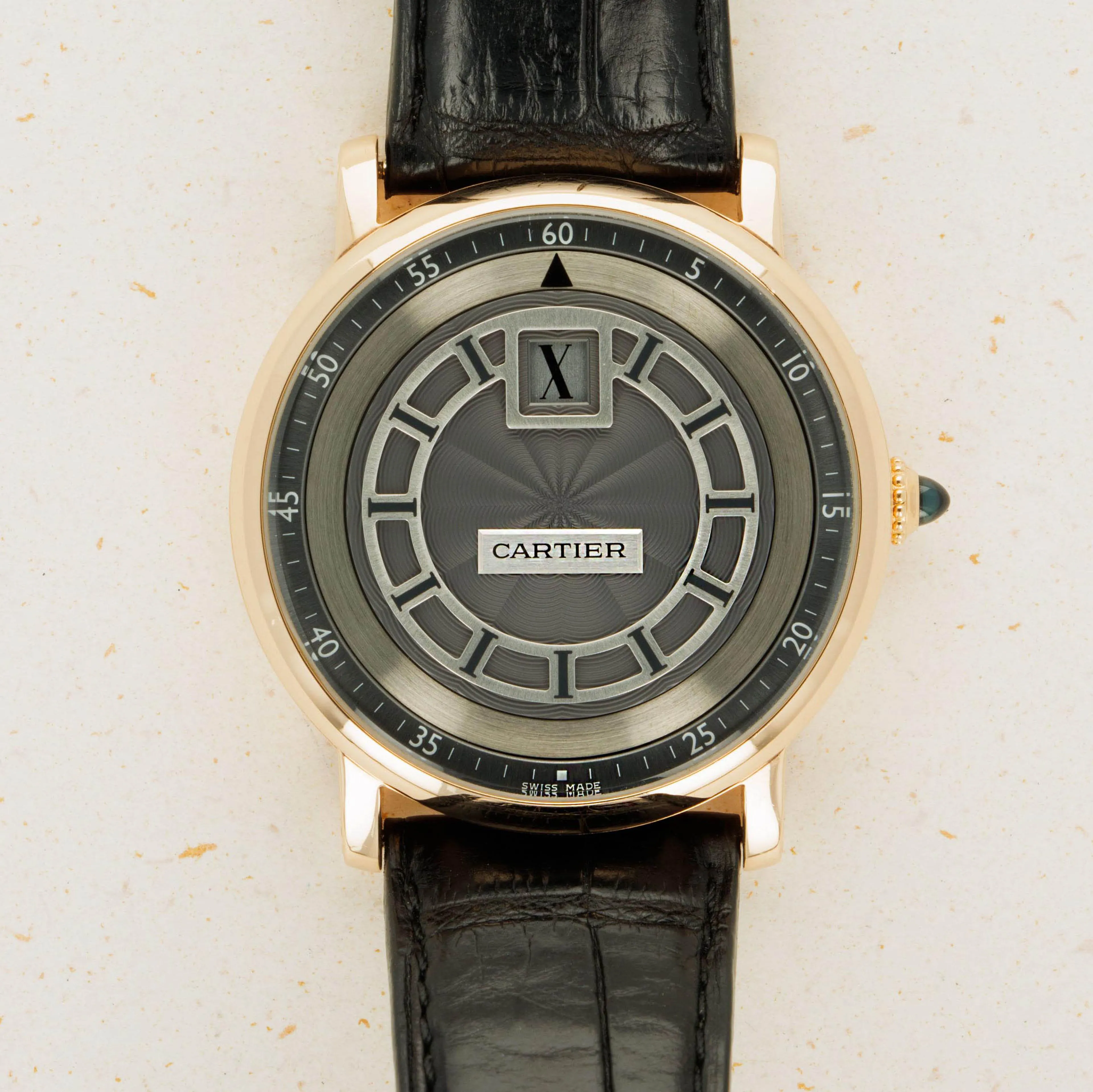 Cartier Rotonde de Cartier W1553751 42mm Rose gold Gray