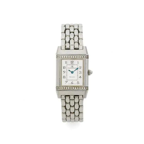 Jaeger-LeCoultre Reverso 265.8.08 185mm Stainless steel and diamond White