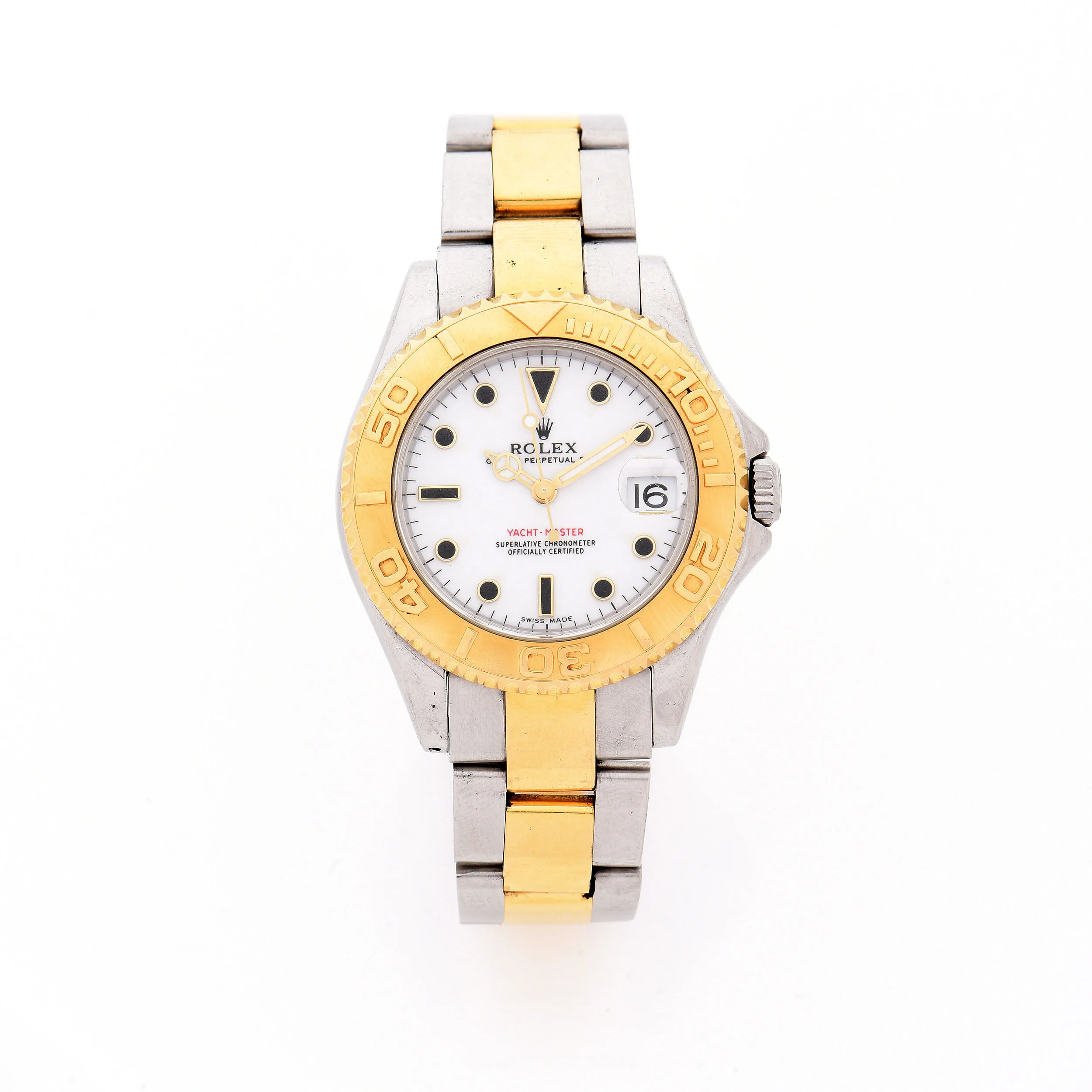 Rolex Yacht-Master 168623 35mm Yellow gold and Stainless steel White