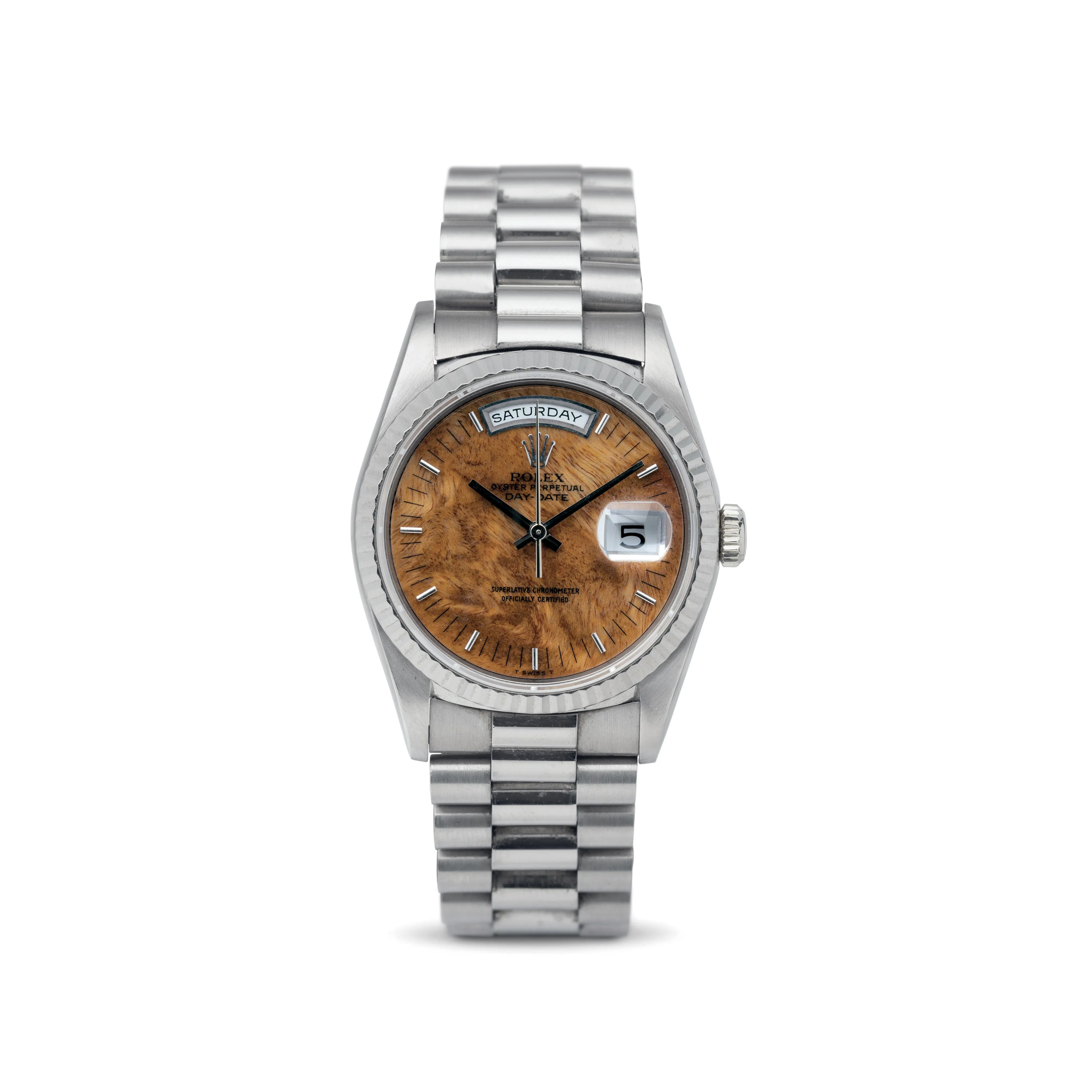 Rolex Day-Date 36 18239 36mm White gold Brown