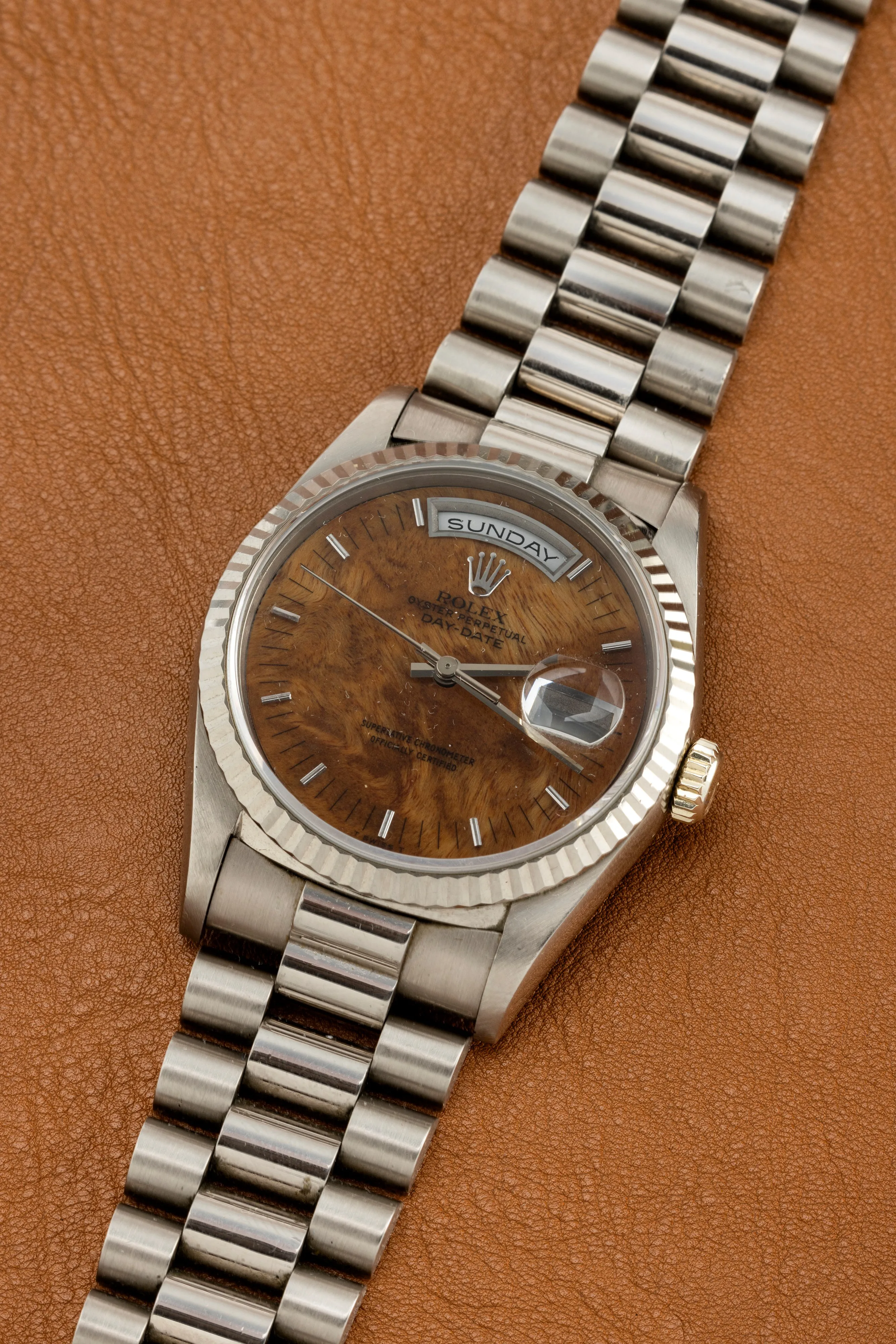 Rolex Day-Date 36 18239 36mm White gold Brown 1