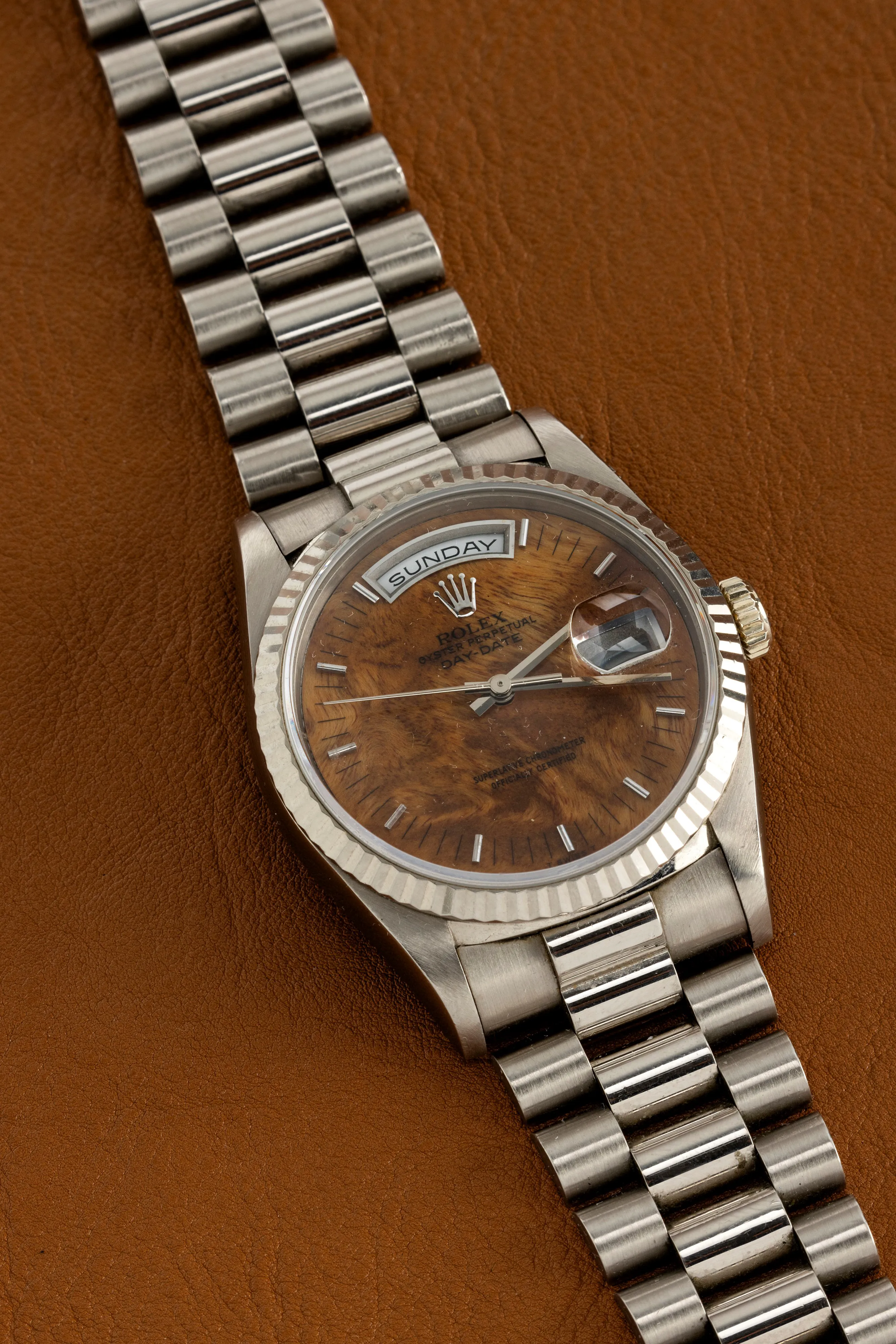 Rolex Day-Date 36 18239 36mm White gold Brown 3