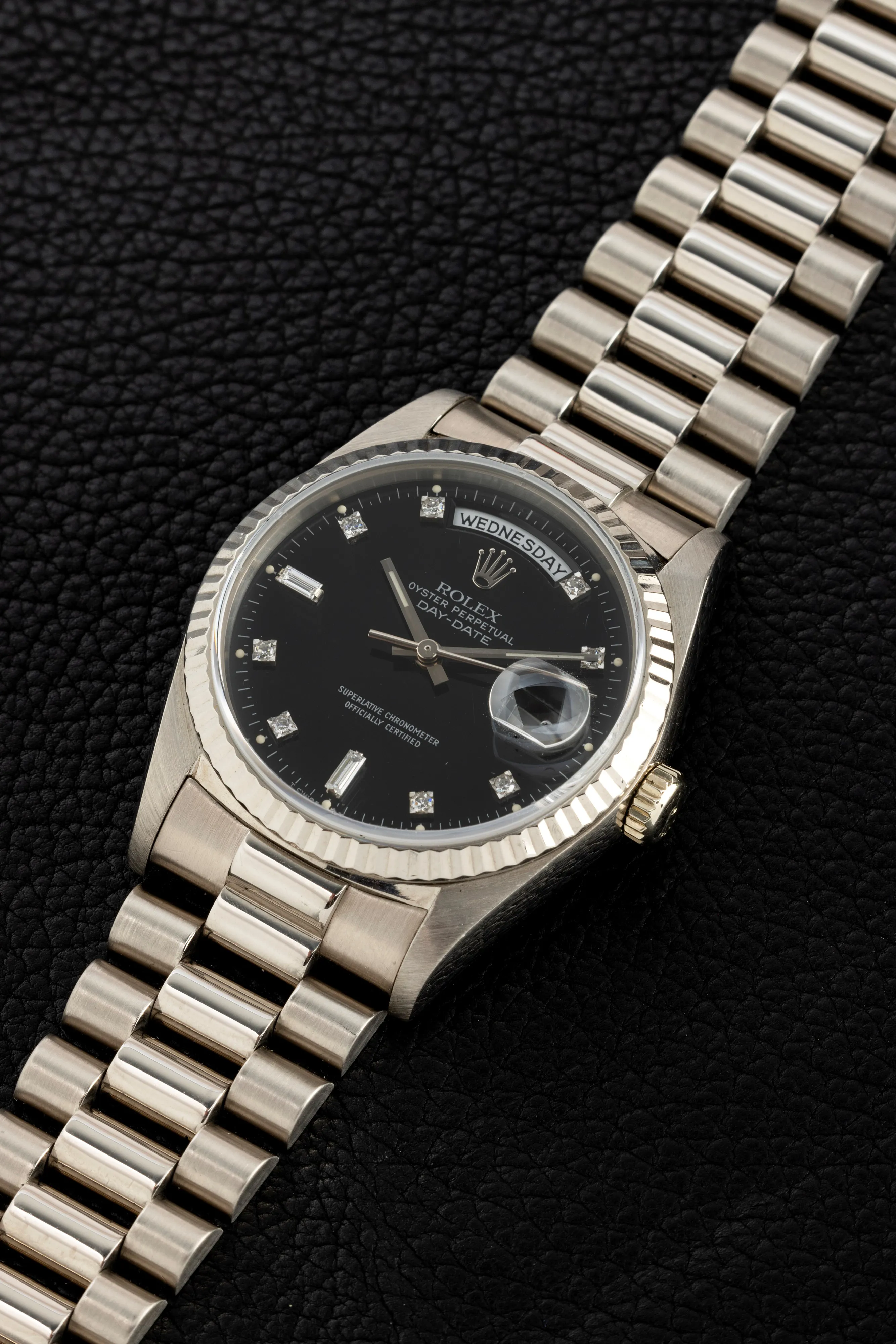 Rolex Day-Date 36 18239 36mm White gold Black 3