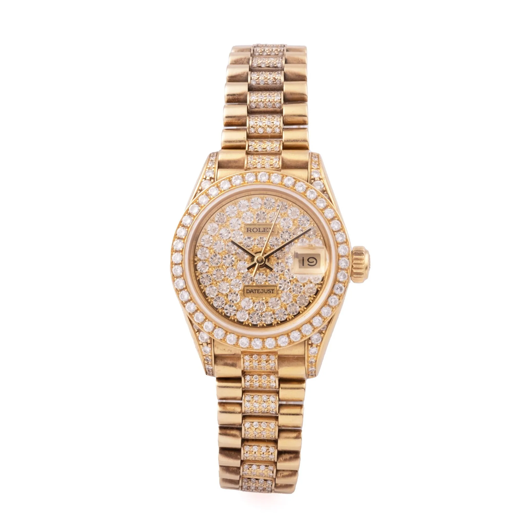 Rolex Lady-Datejust 69158 26mm Yellow gold Diamond