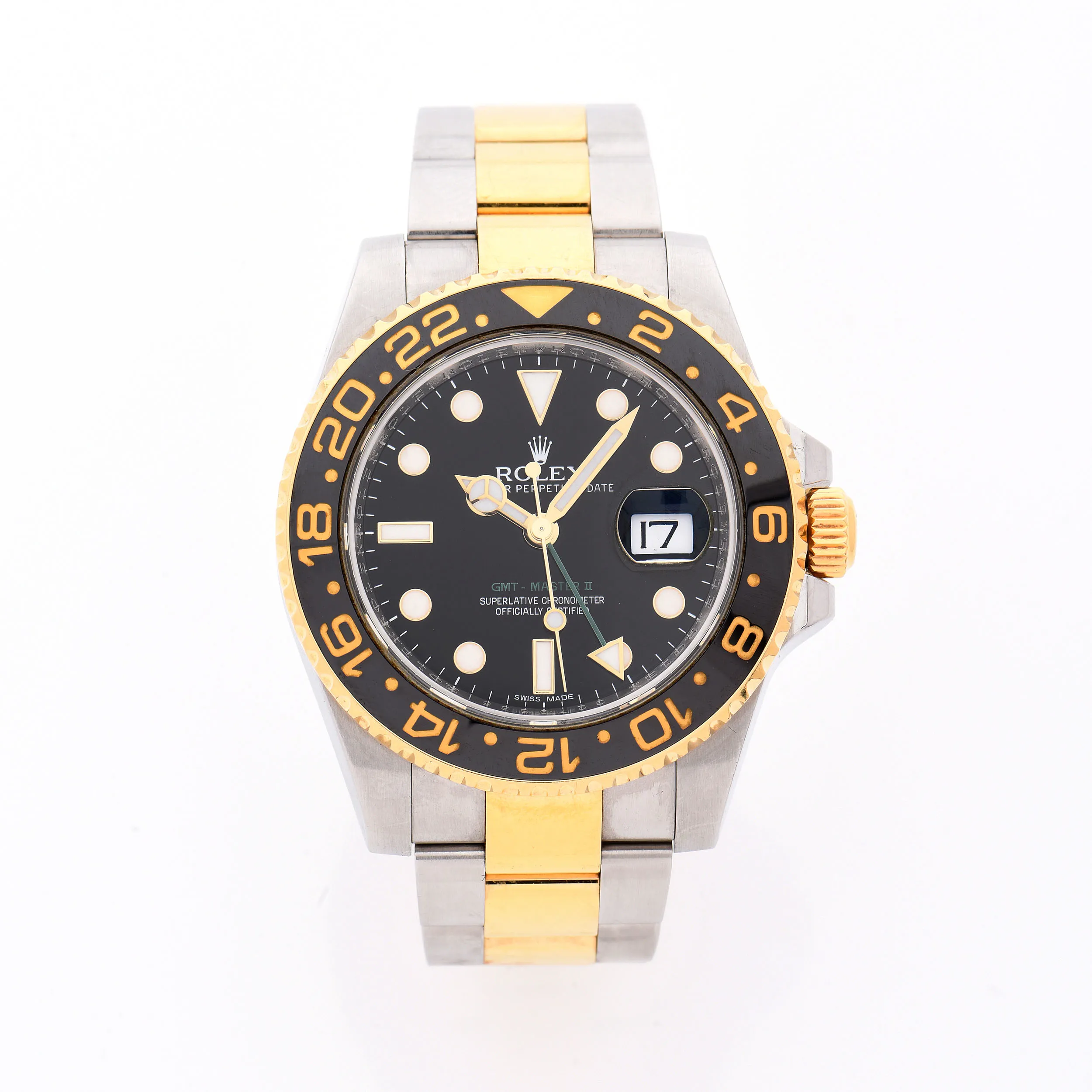 Rolex GMT-Master II 116713LN 40mm Yellow gold and Stainless steel Black