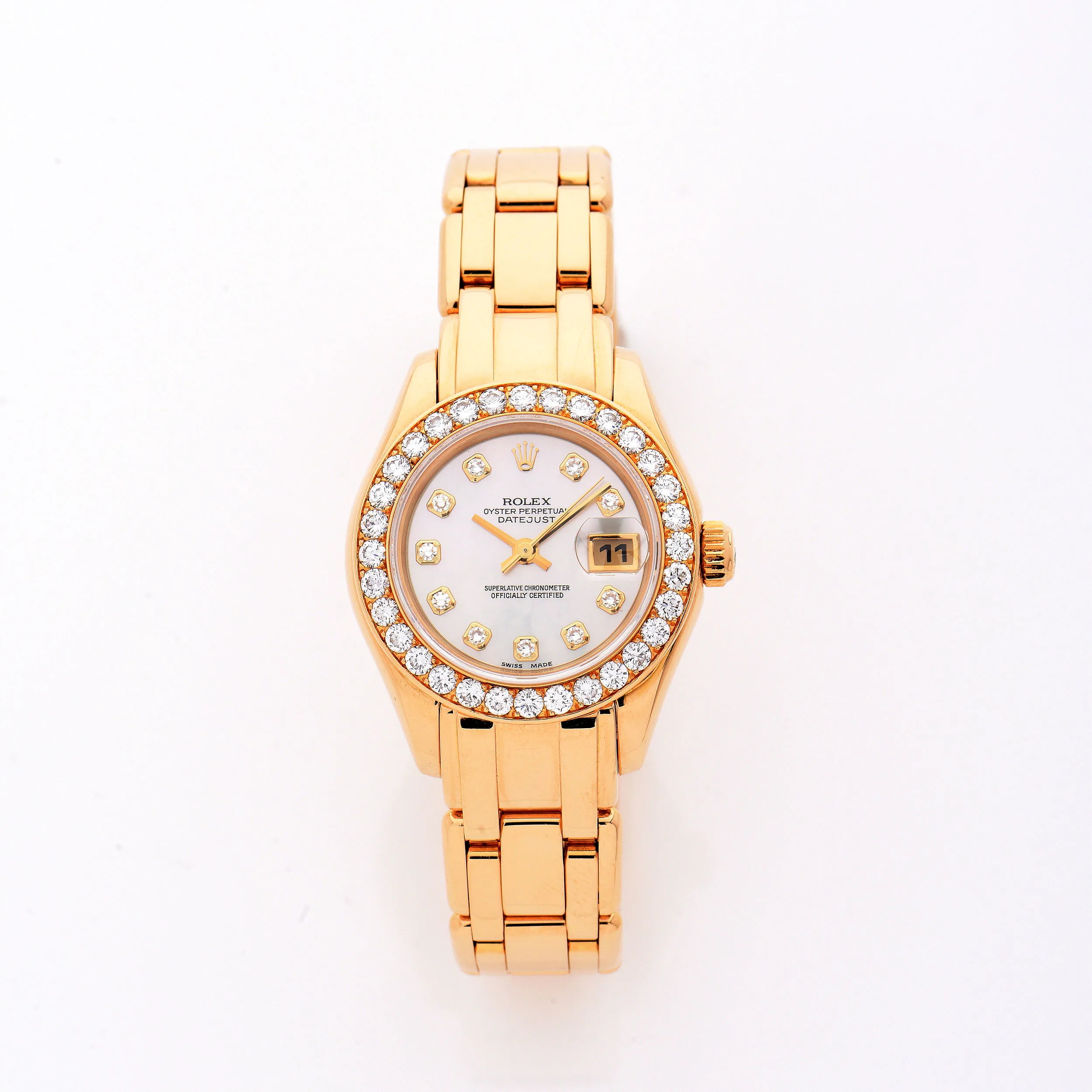 Rolex Pearlmaster 69298 29mm Yellow gold Mother-of-pearl