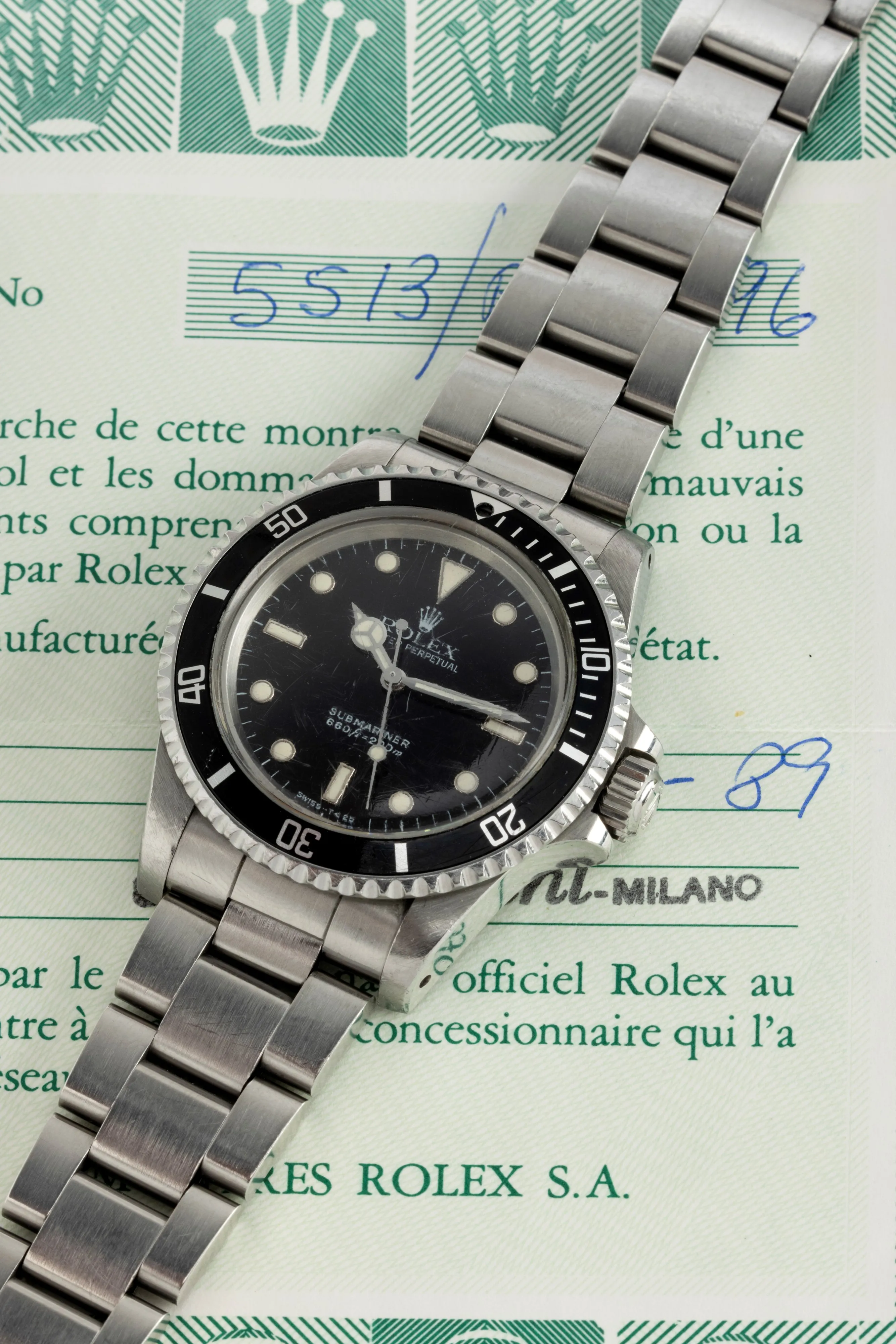 Rolex Submariner 5513 39mm Stainless steel Black 4