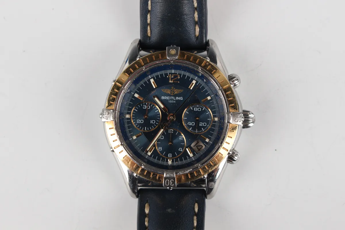 Breitling Cockpit D30012 36mm Yellow gold and stainless steel Blue