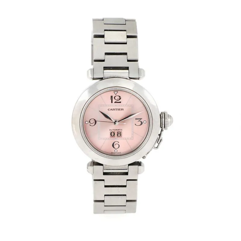 Cartier Pasha 2475 35.5mm Stainless steel Rose