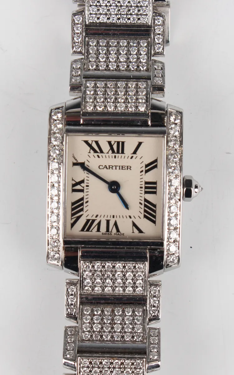 Cartier Tank Française 2384 20mm Stainless steel Silver