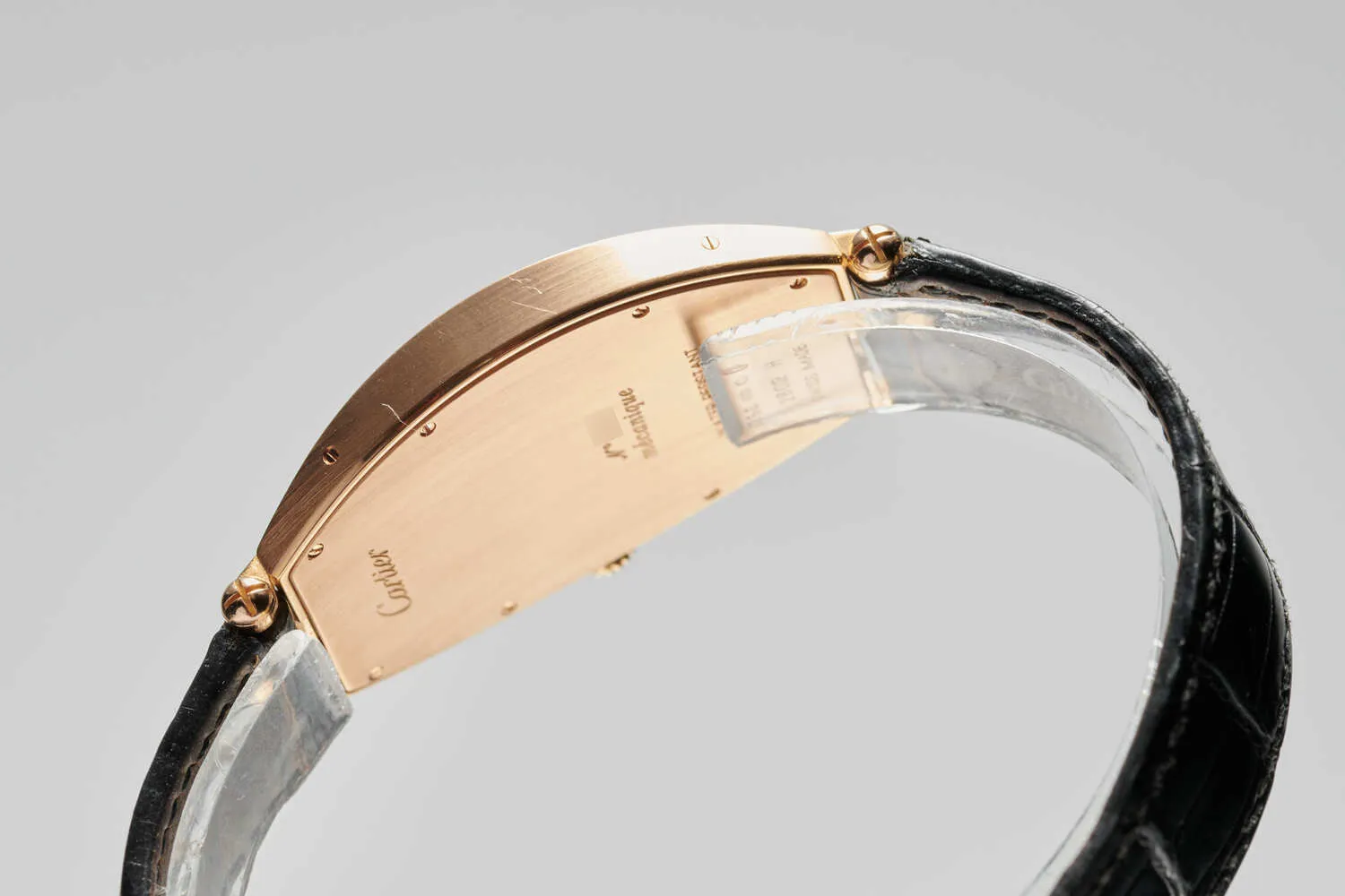 Cartier Tonneau XL 2802H 43mm Rose gold Silver 4