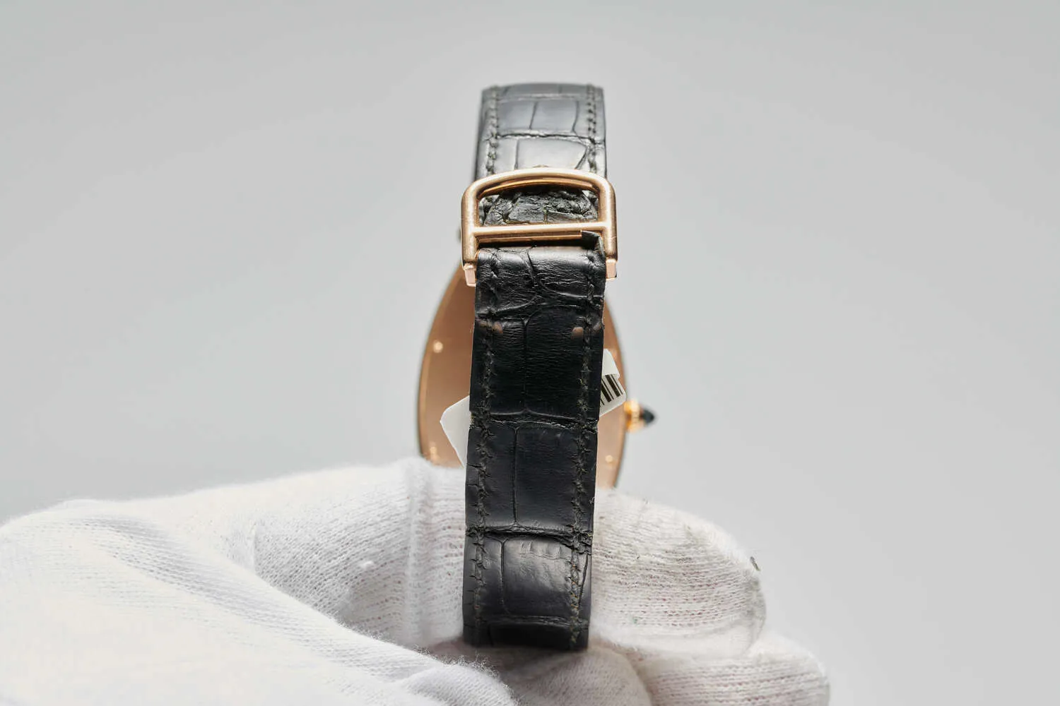 Cartier Tonneau XL 2802H 43mm Rose gold Silver 5