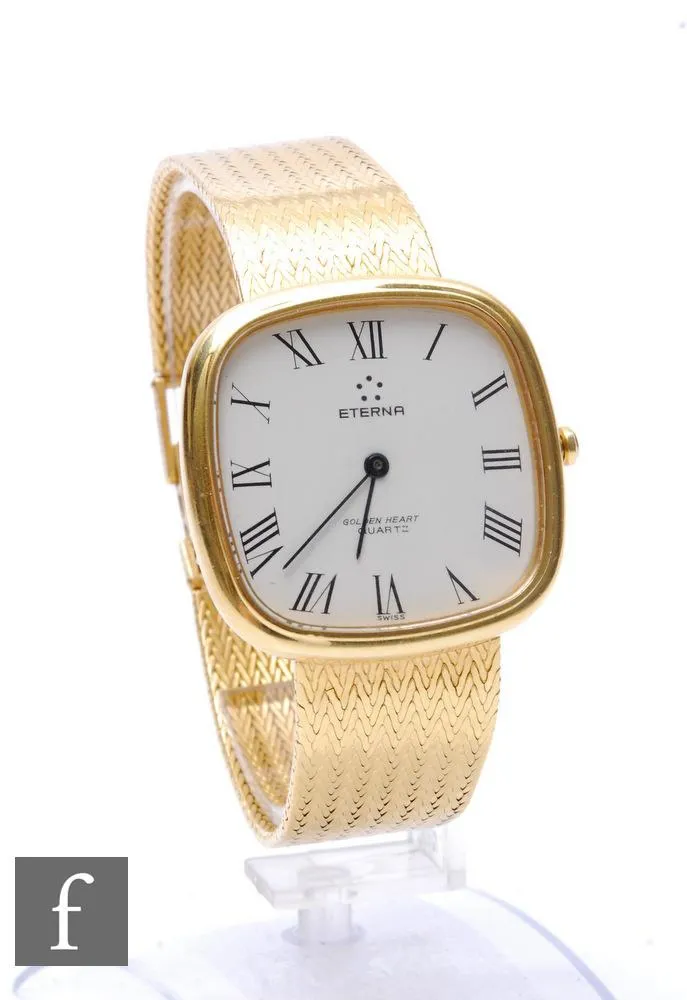 Eterna 34mm Yellow gold Cream