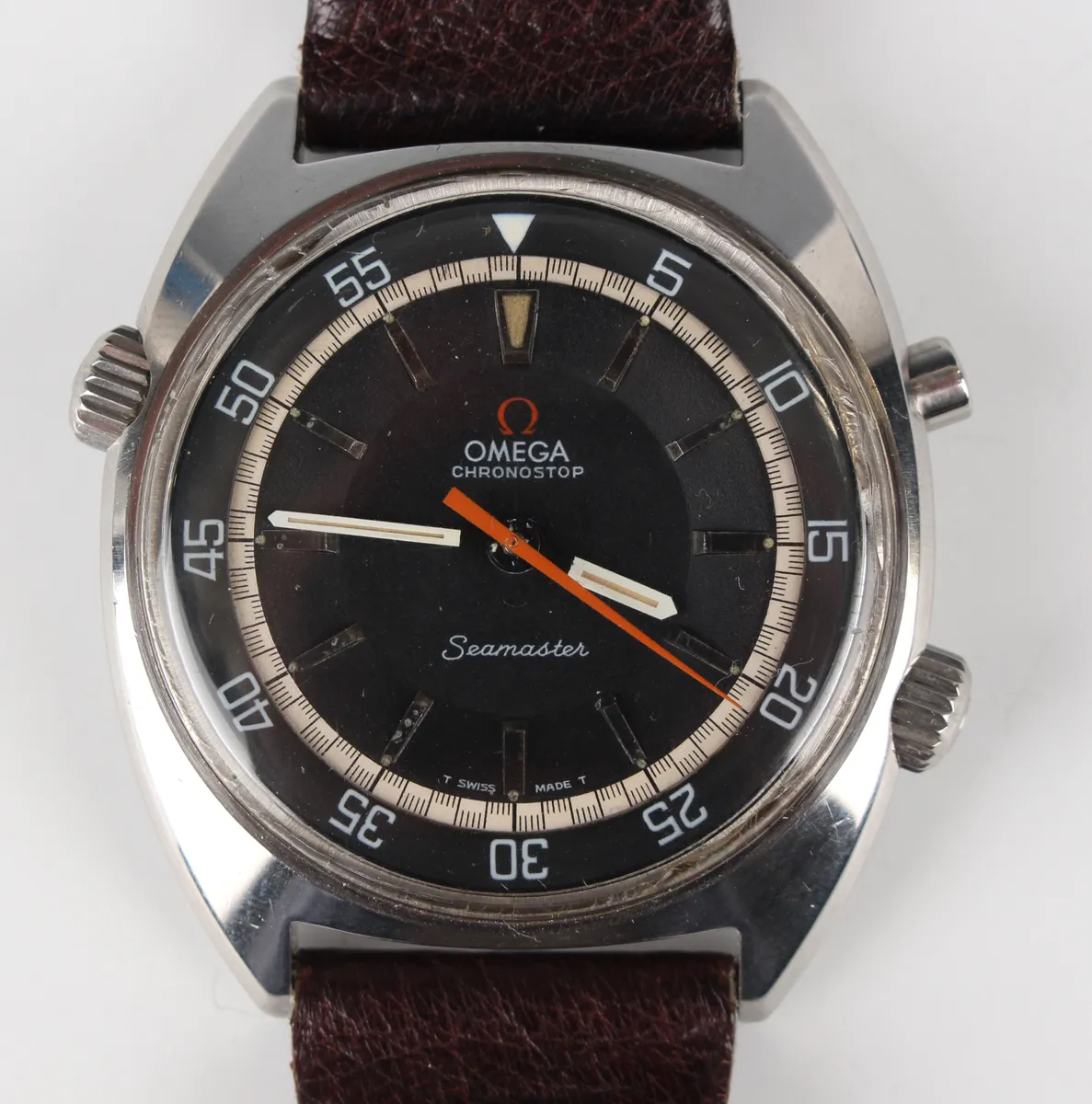 Omega Seamaster Chronostop 145.008 41mm Stainless steel Black