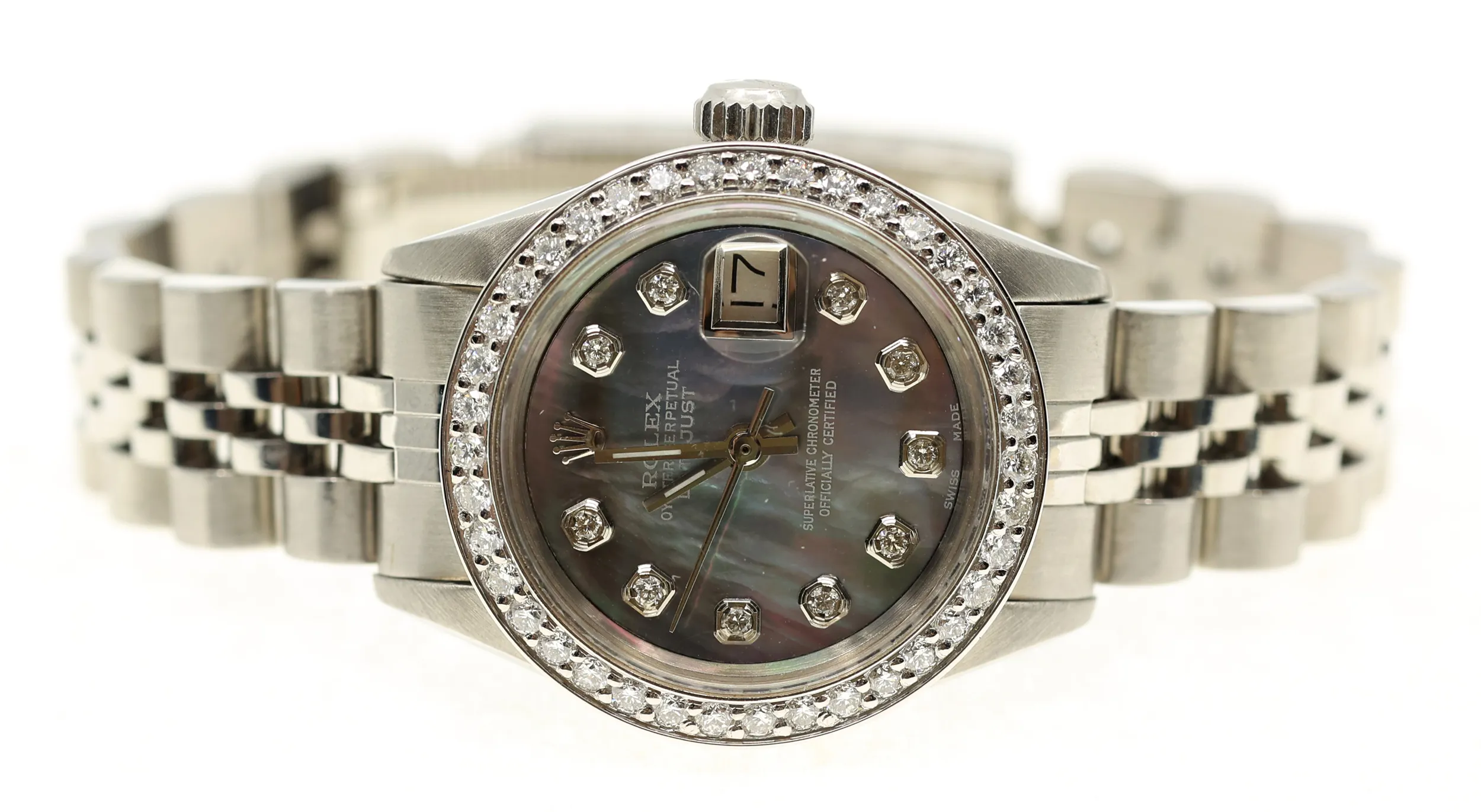 Rolex Datejust 28mm White gold and Diamond Mother-of-pearl