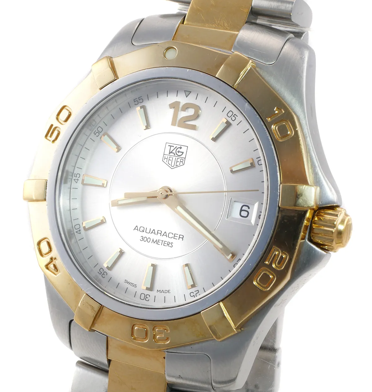 TAG Heuer Aquaracer 40mm Yellow gold and Stainless steel Silver 3