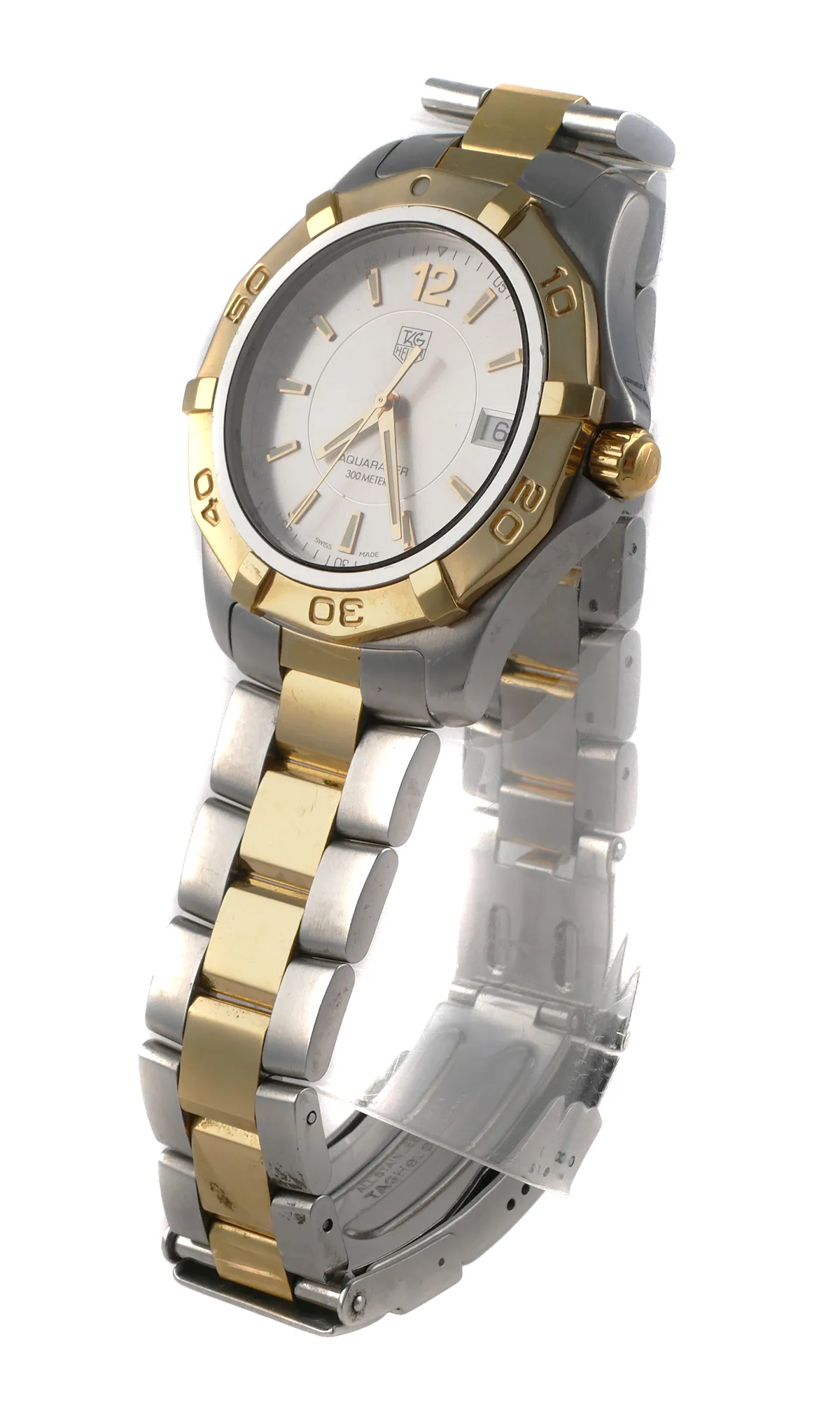 TAG Heuer Aquaracer 40mm Yellow gold and Stainless steel Silver 4